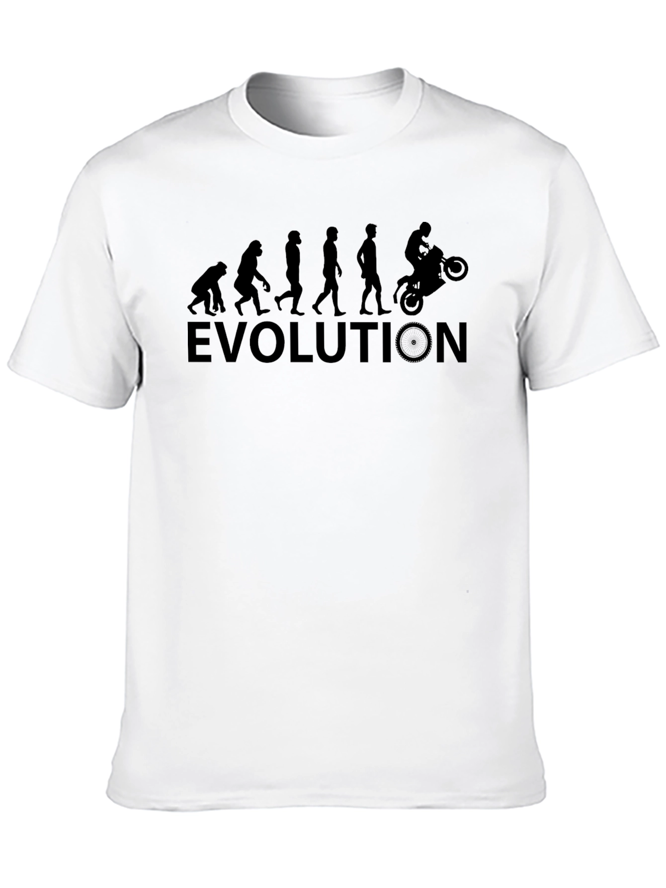 Evolution Motorcycle Rider T-Shirt - Black