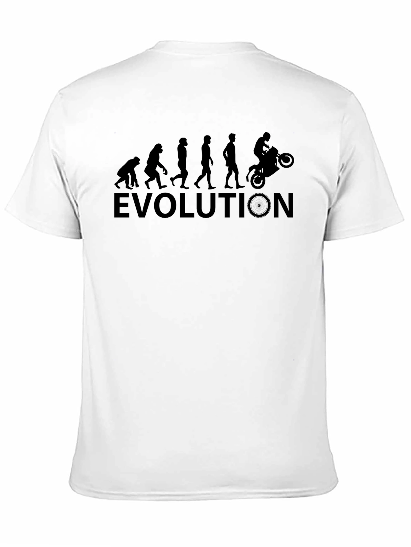 Evolution Motorcycle Rider T-Shirt - Black