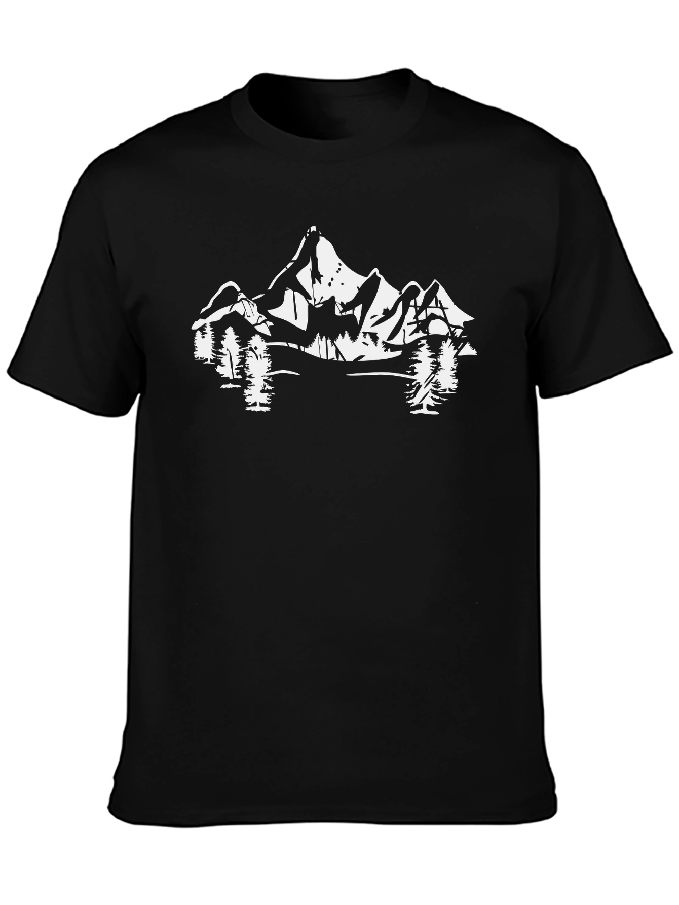 Mountain Graphic Tee - Black Adventure Shirt