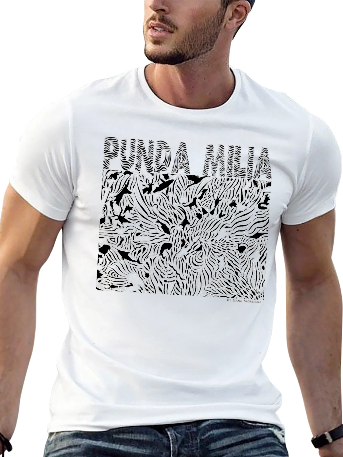 Abstract Graphic Print Tee