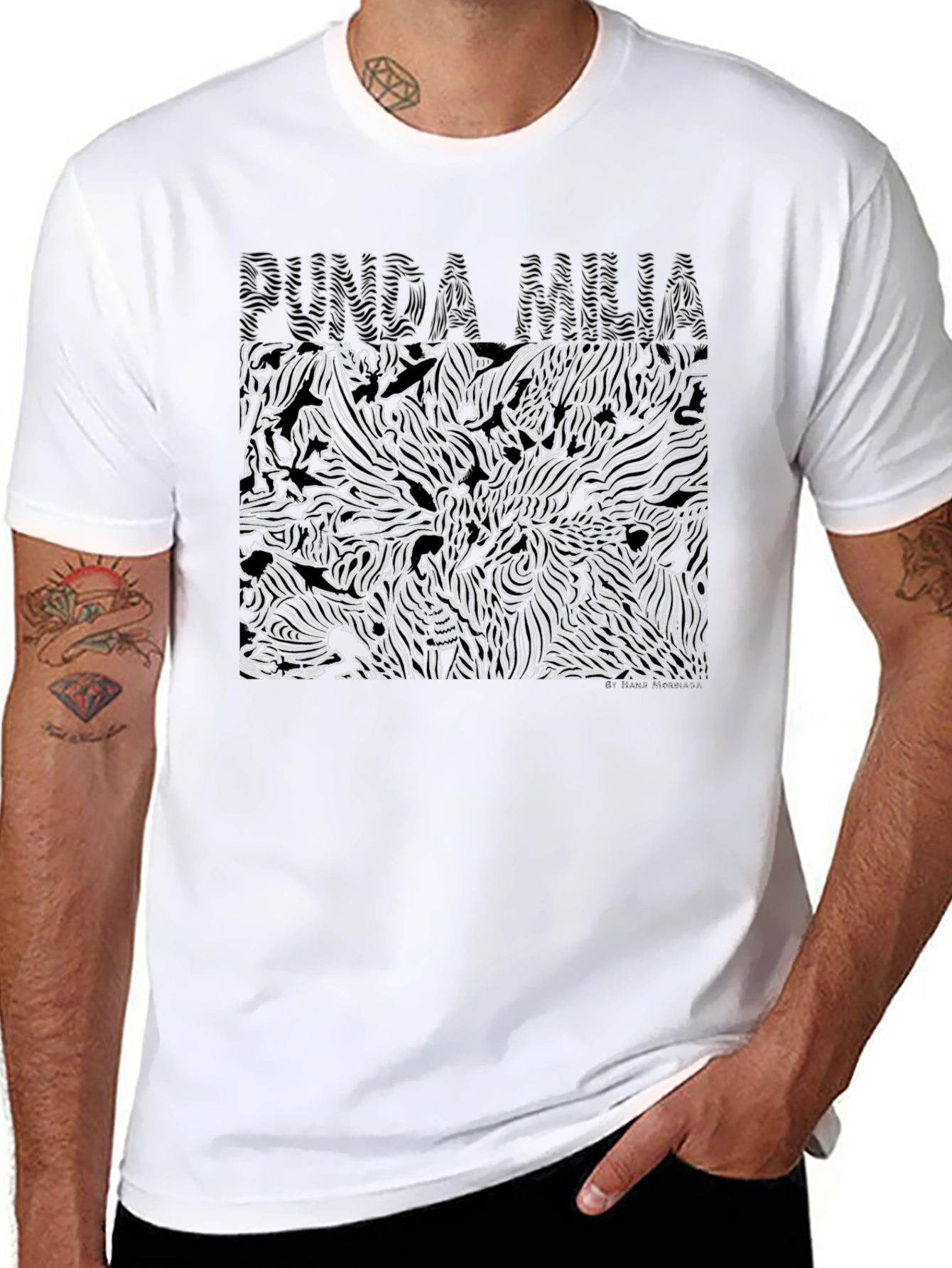 Abstract Graphic Print Tee