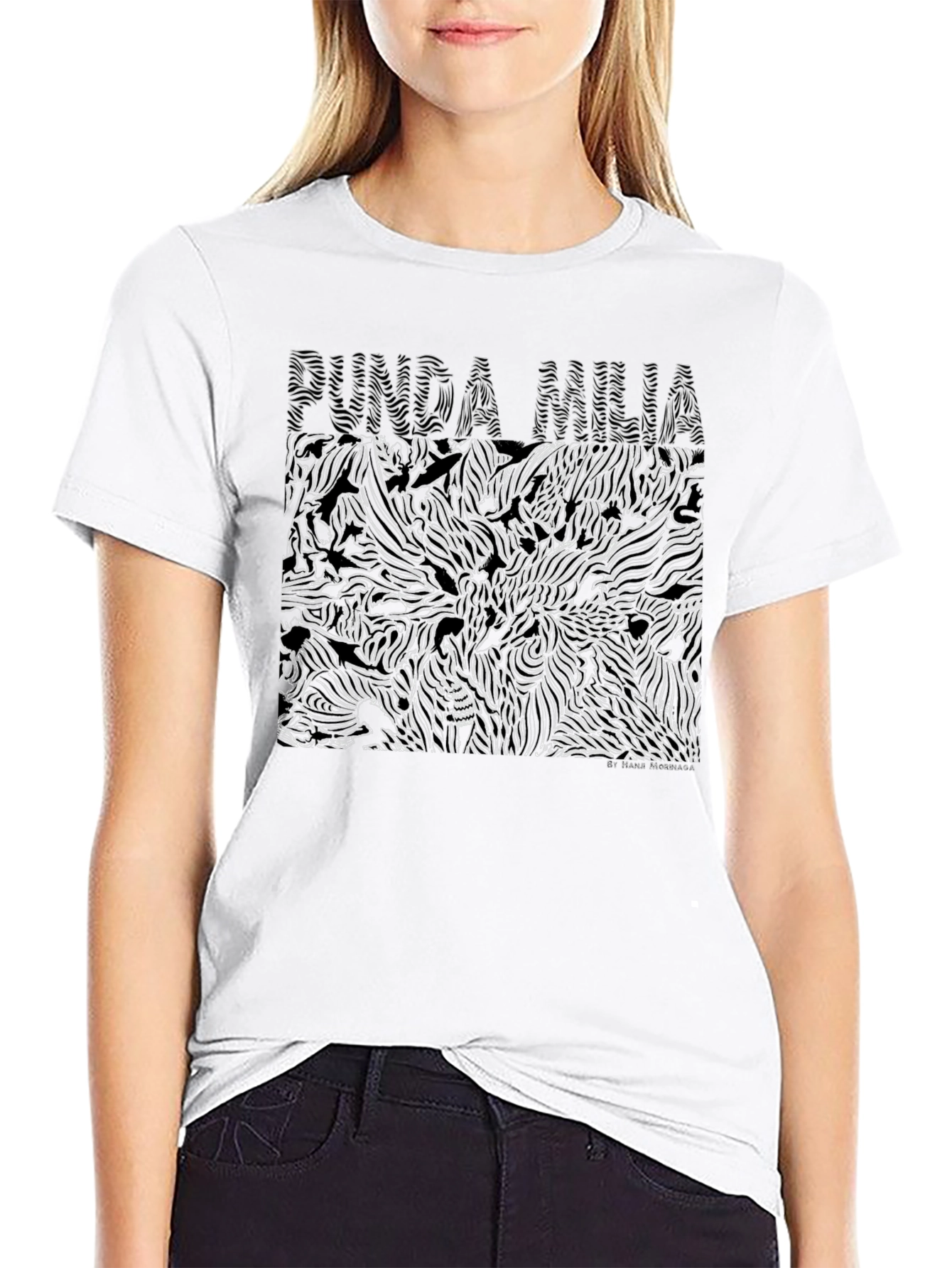 Abstract Graphic Print Tee