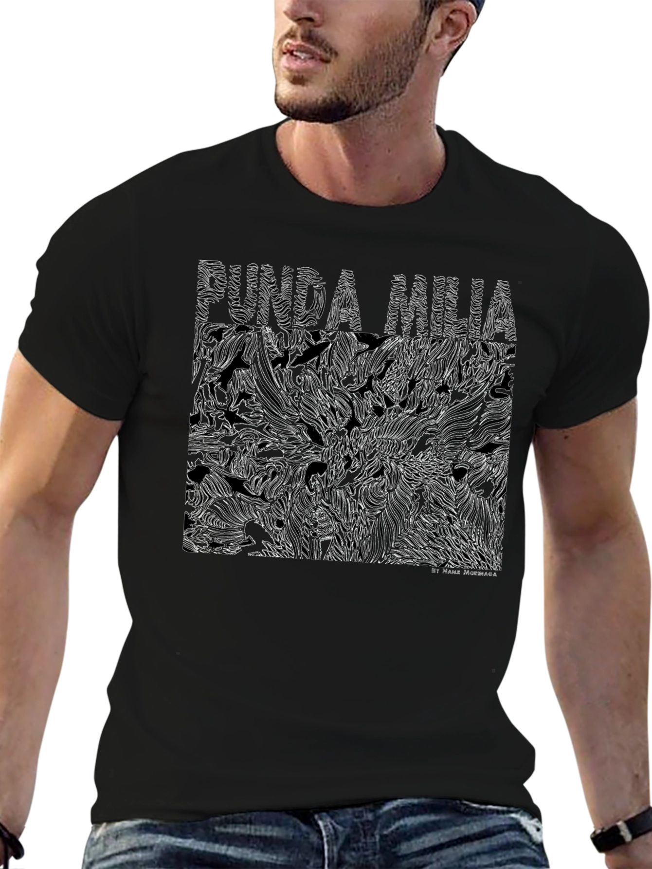 Abstract Graphic Print Tee