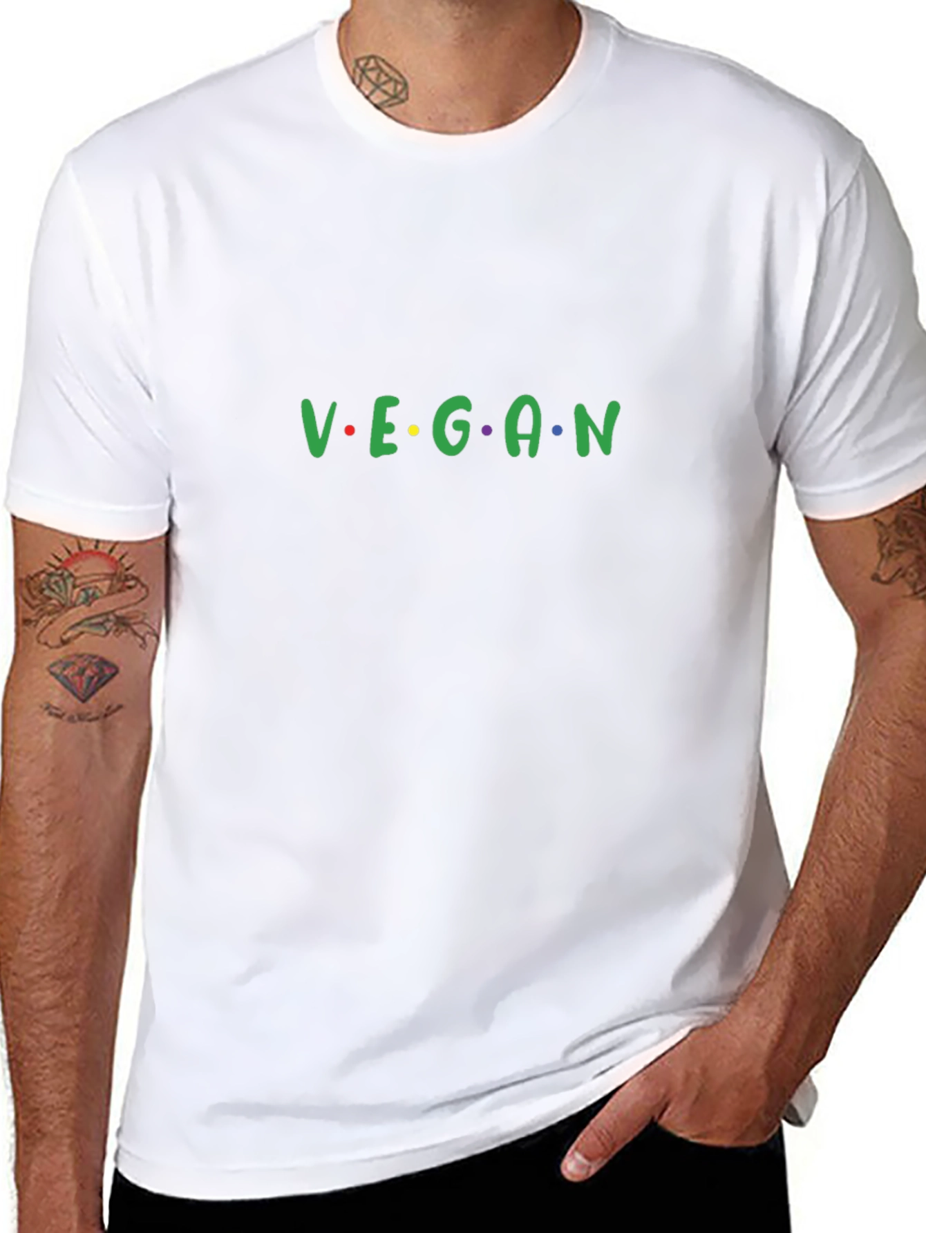 Vegan Friends T-Shirt - Black