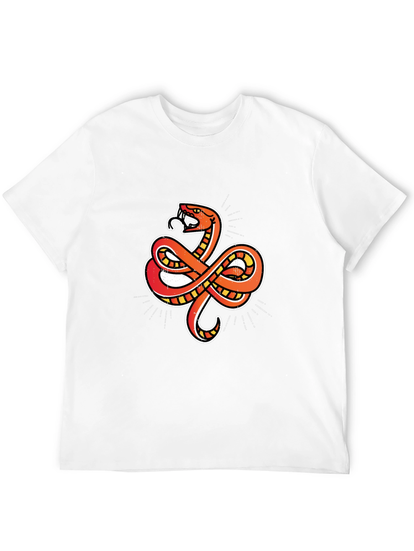Cool Snake Graphic T-Shirt - Classic Black Tee