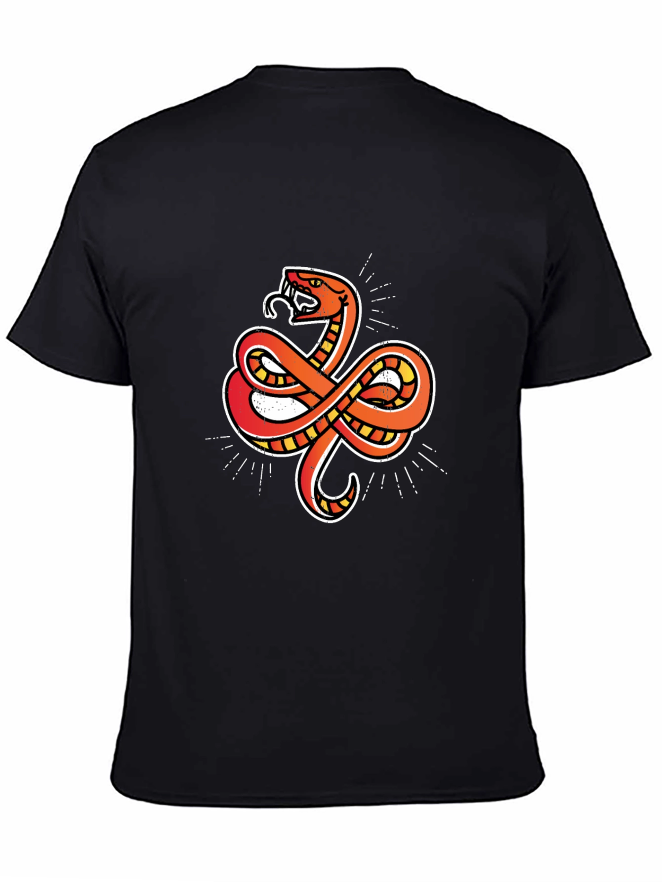 Cool Snake Graphic T-Shirt - Classic Black Tee