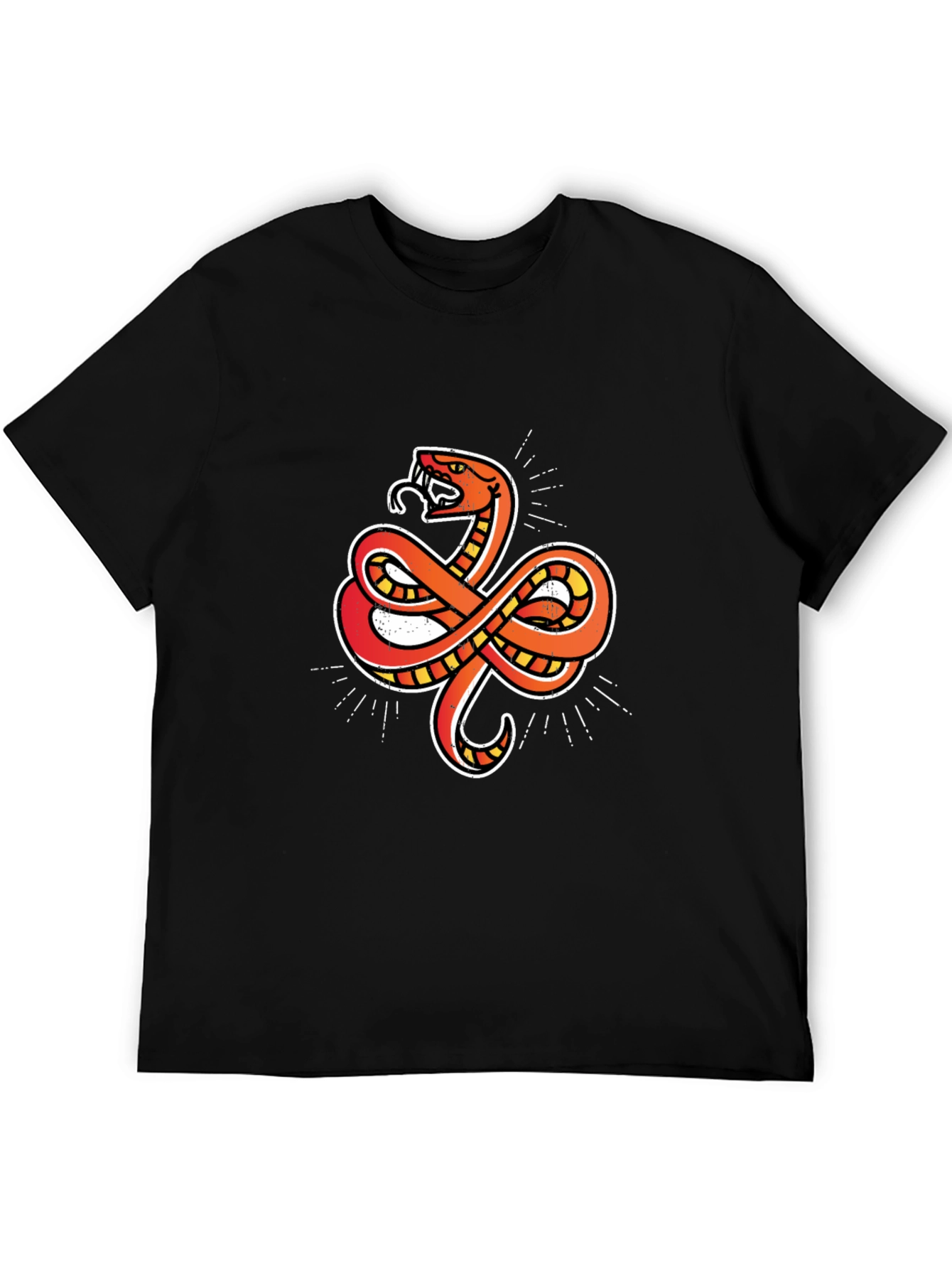 Cool Snake Graphic T-Shirt - Classic Black Tee