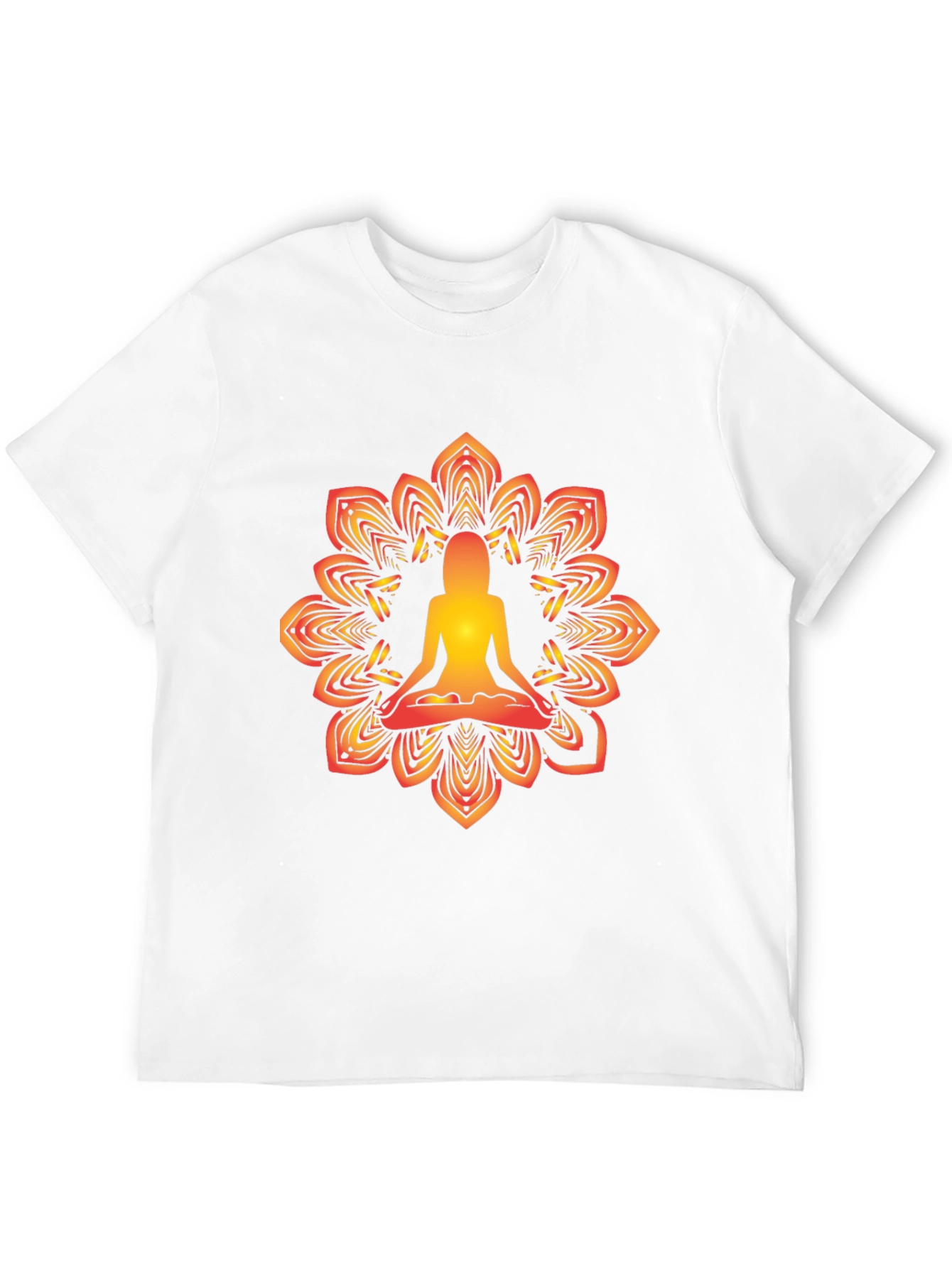 Yoga Mandala Graphic Black T-Shirt