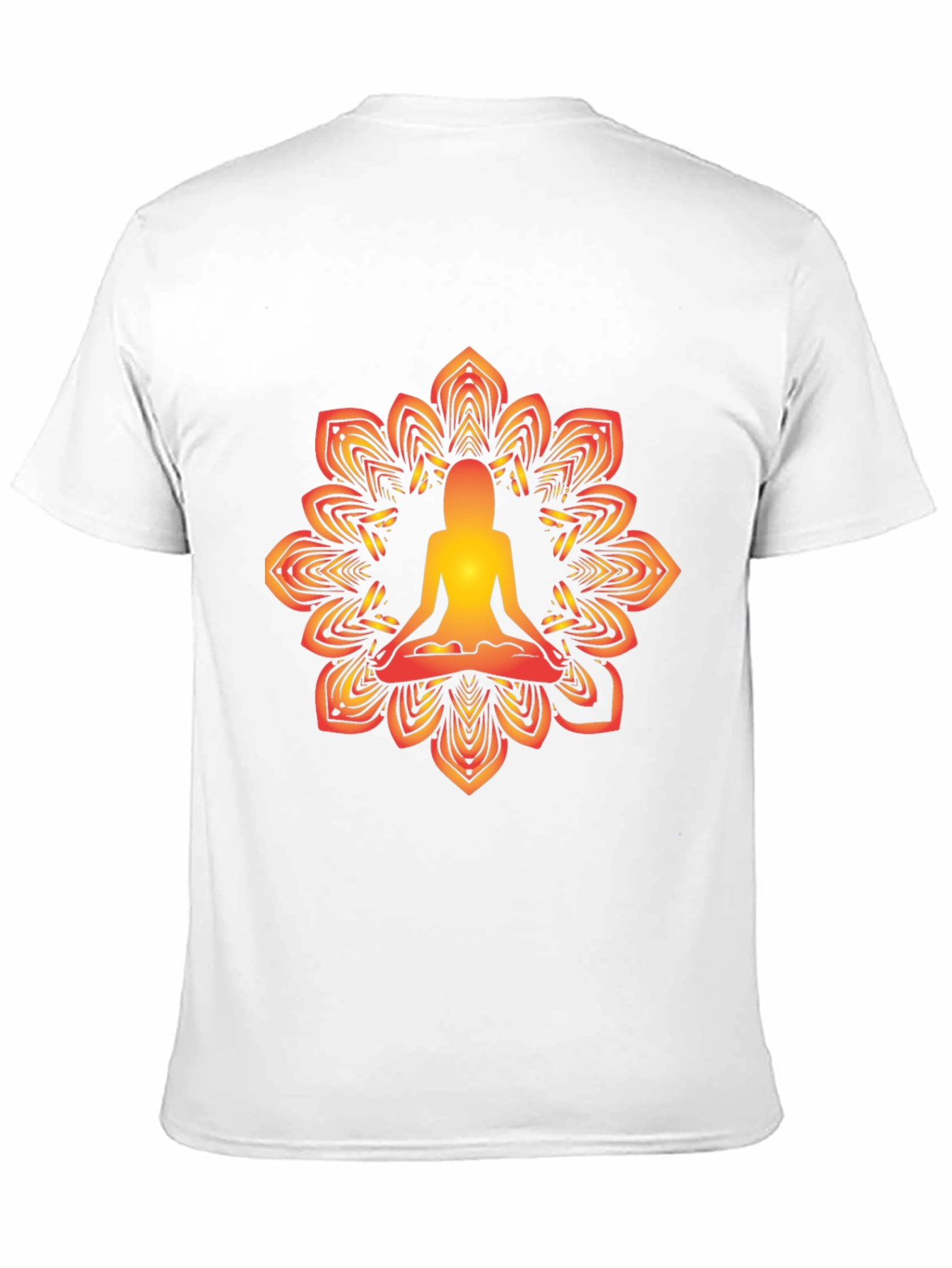 Yoga Mandala Graphic Black T-Shirt