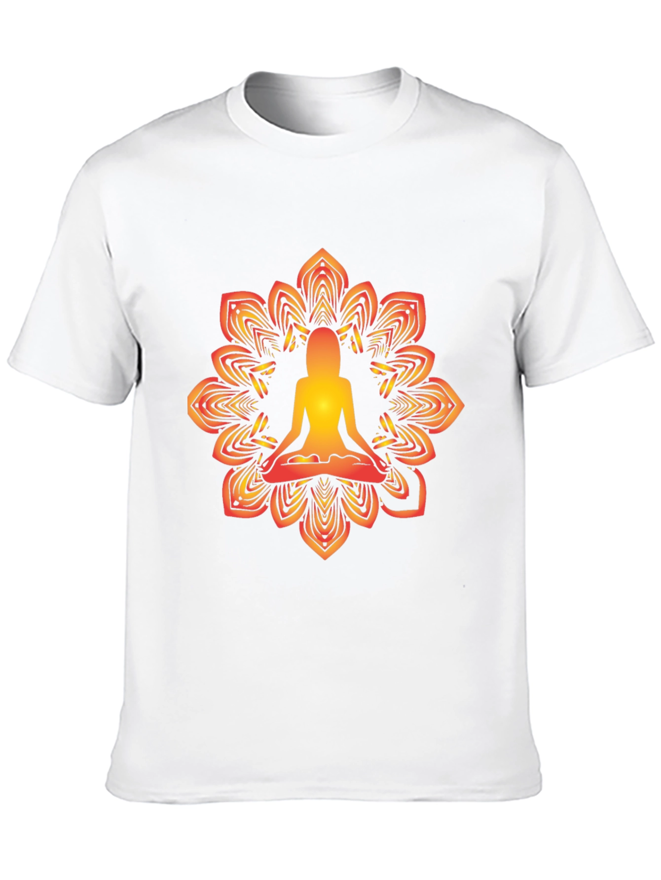 Yoga Mandala Graphic Black T-Shirt