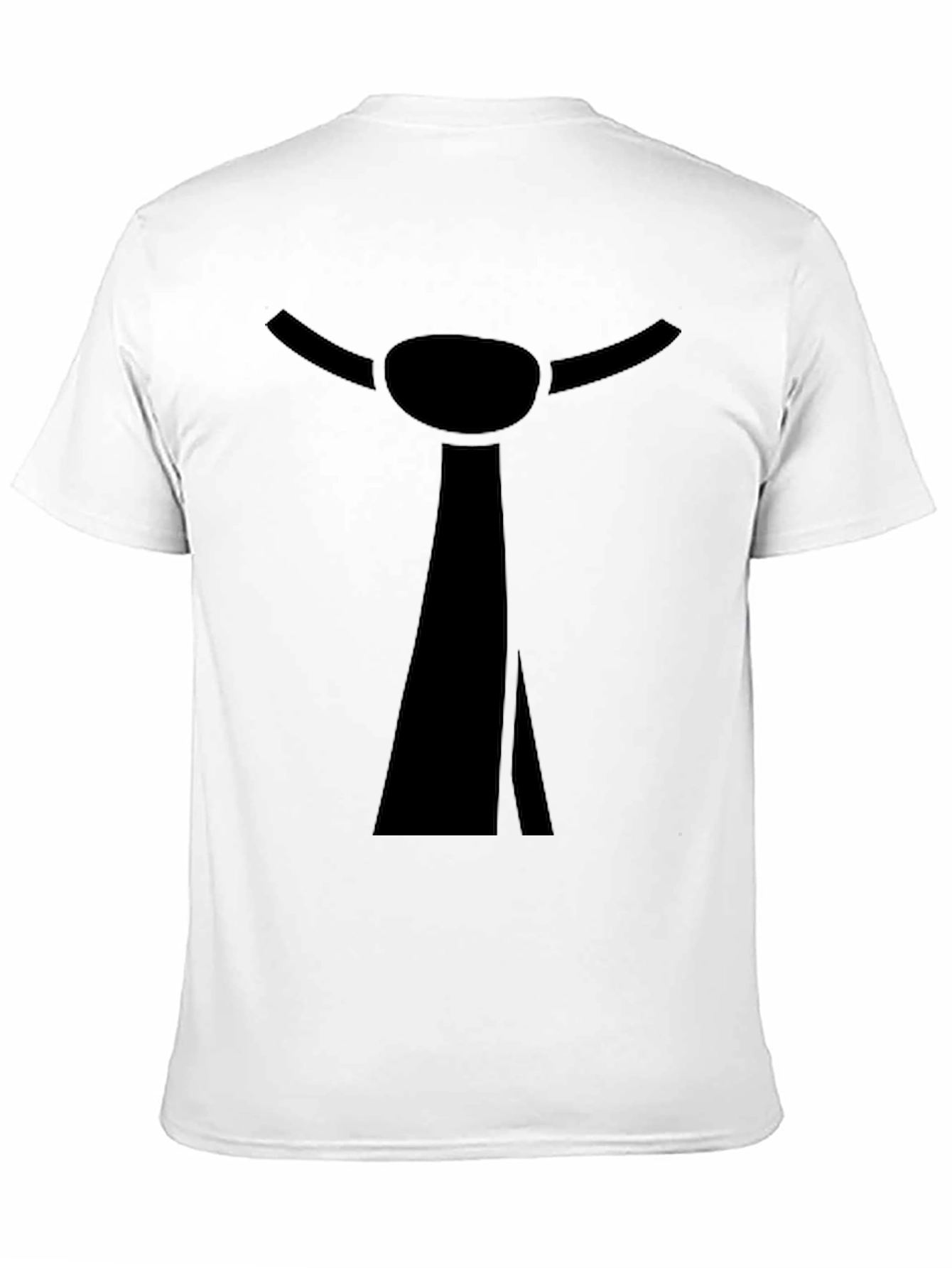 Funny Tie Graphic Black T-Shirt
