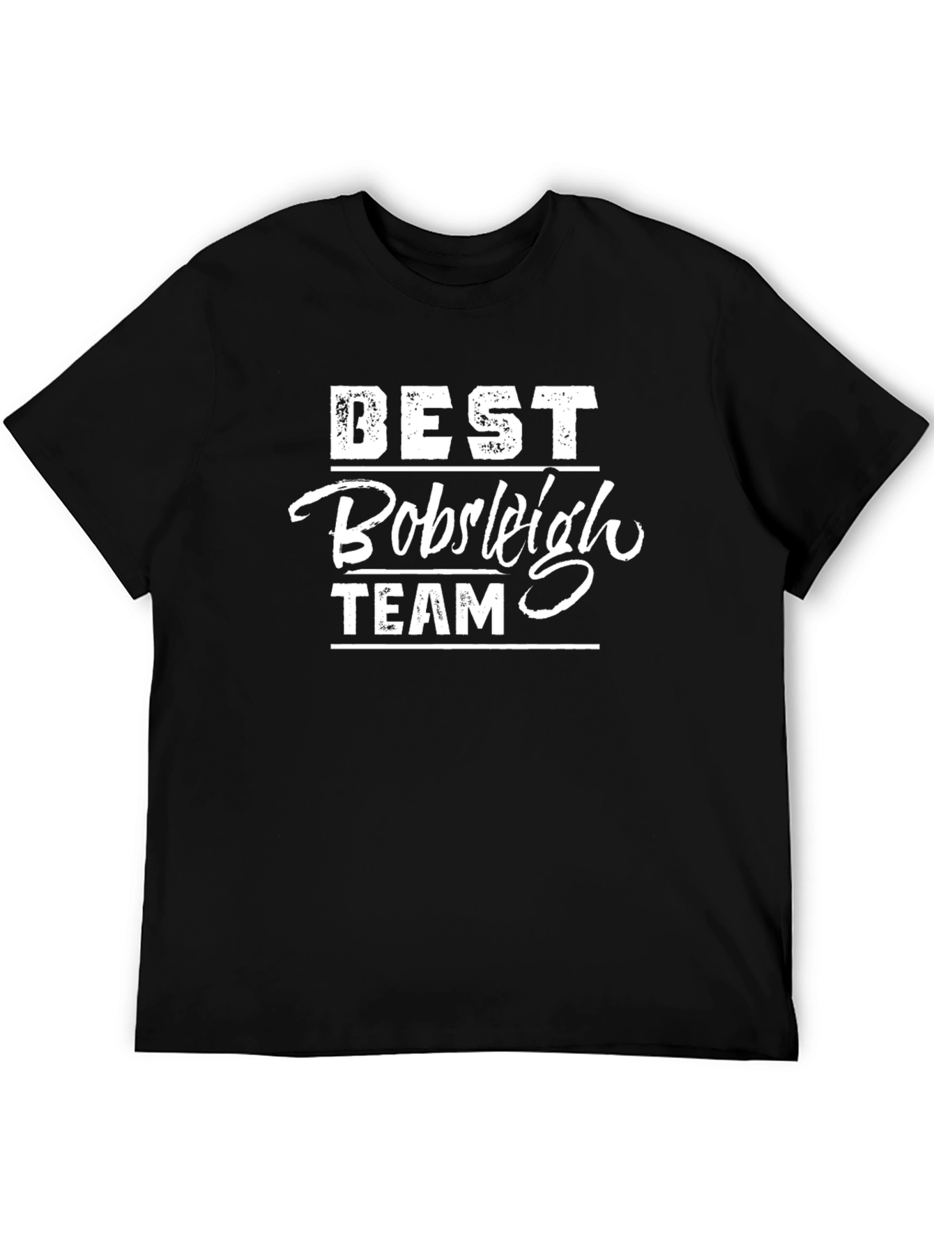 Best Bobsleigh Team Graphic T-Shirt - Black
