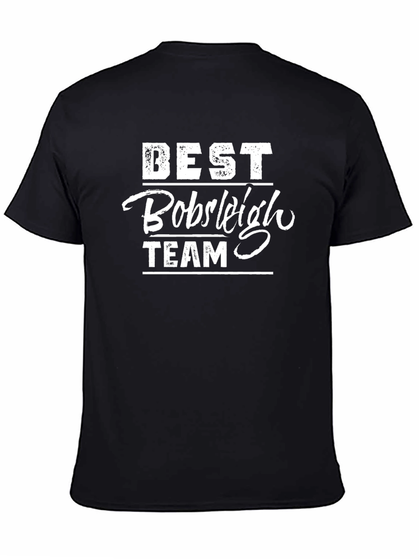 Best Bobsleigh Team Graphic T-Shirt - Black
