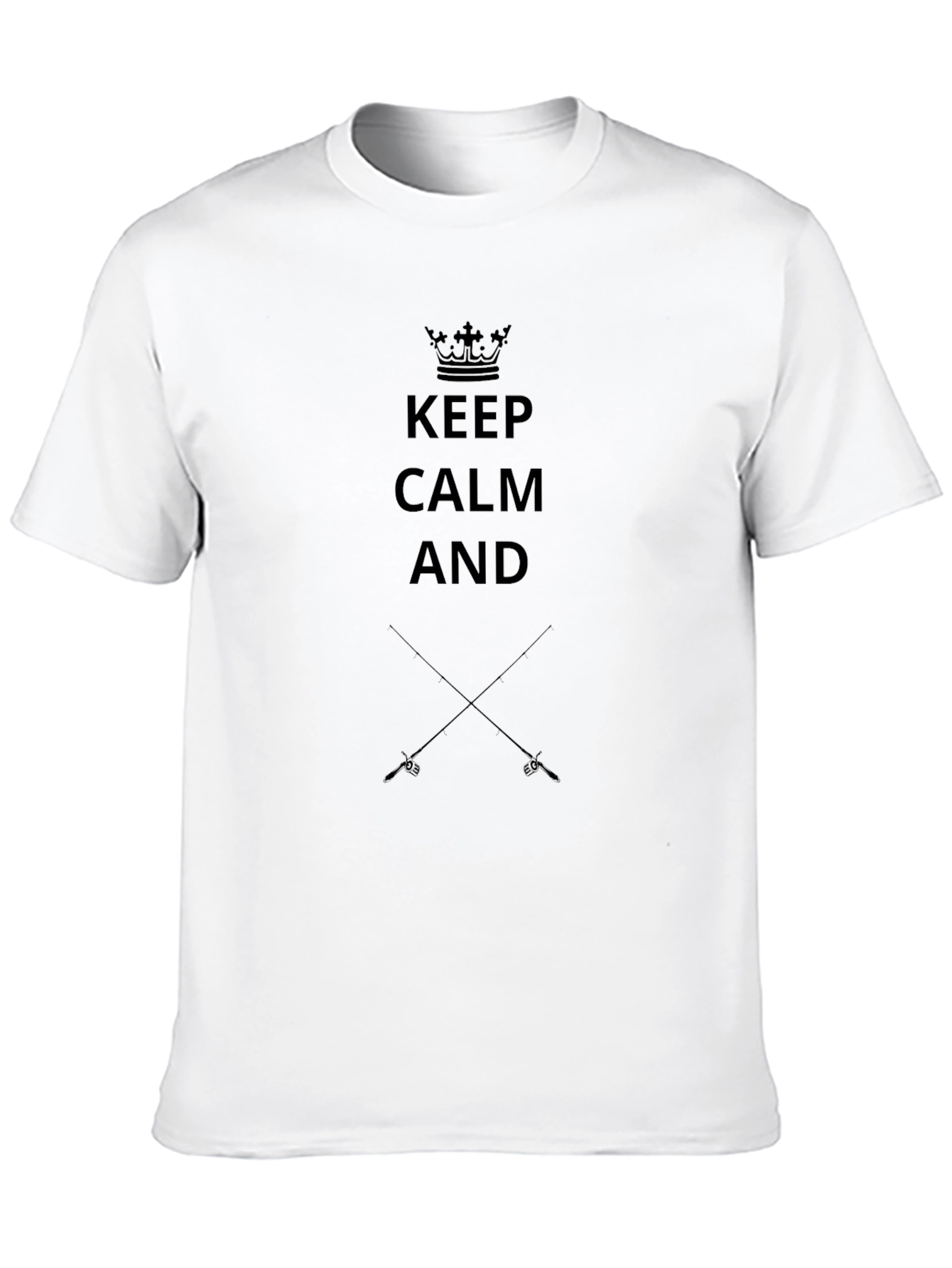 Keep Calm and Fence Black T-Shirt