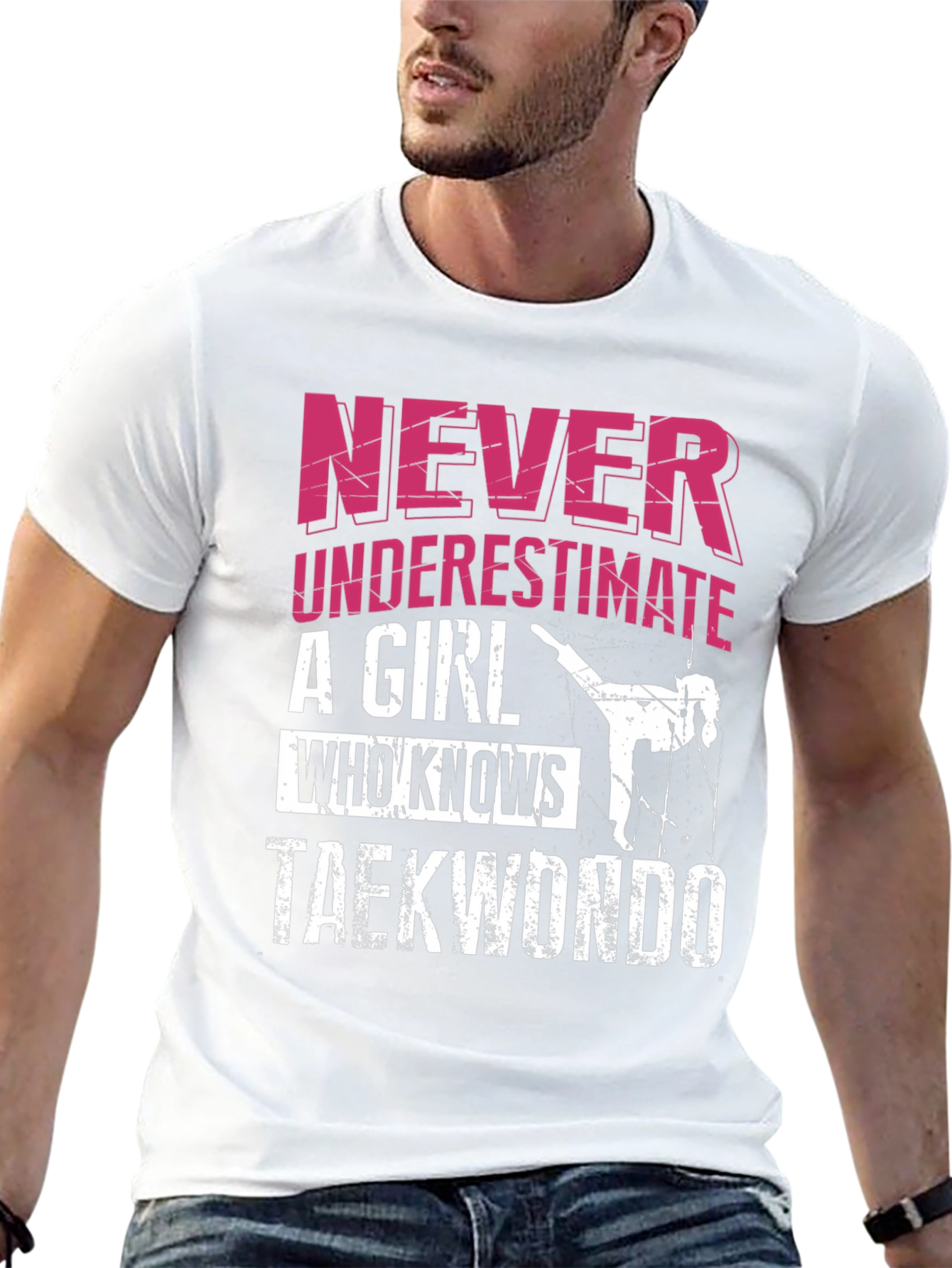Never Underestimate Taekwondo Girl T-Shirt