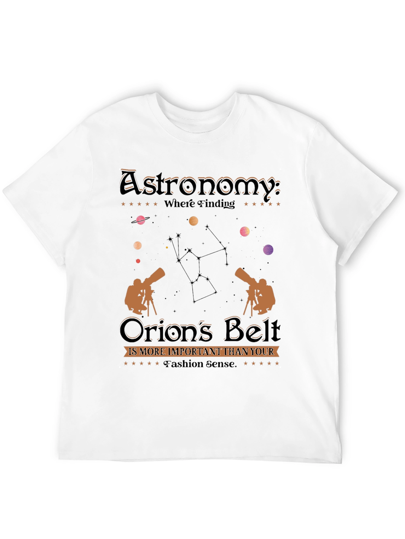 Astronomy Orions Belt Graphic Tee