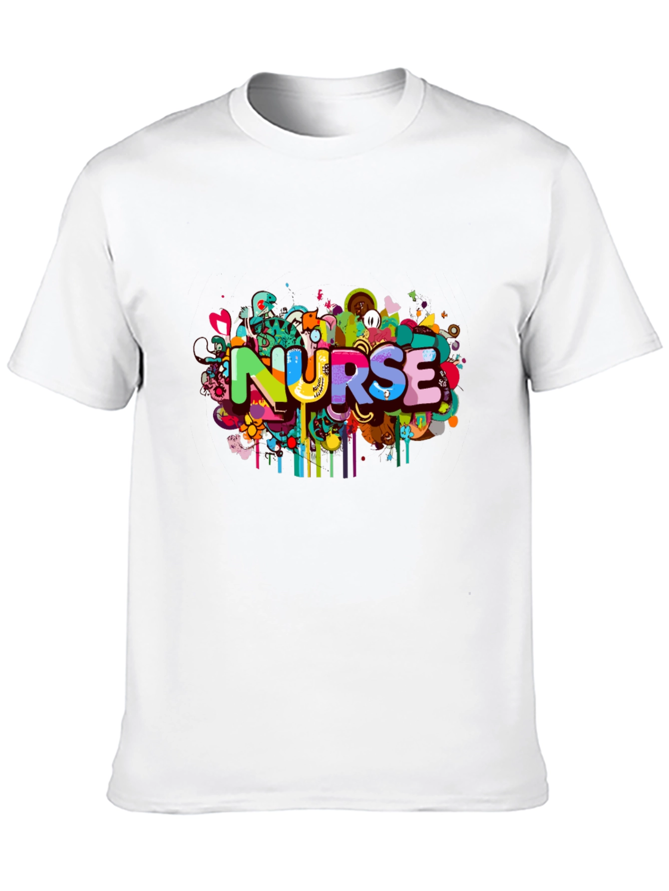 Nurse Colorful Graphic T-Shirt