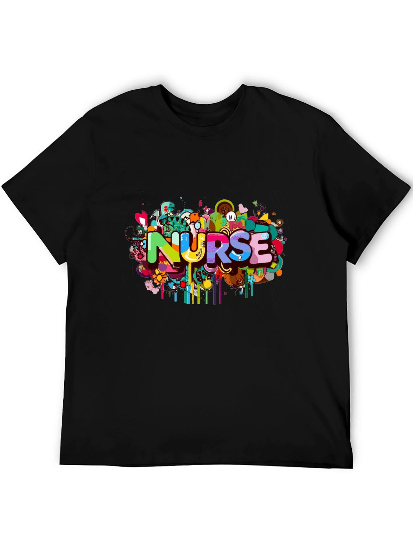 Nurse Colorful Graphic T-Shirt