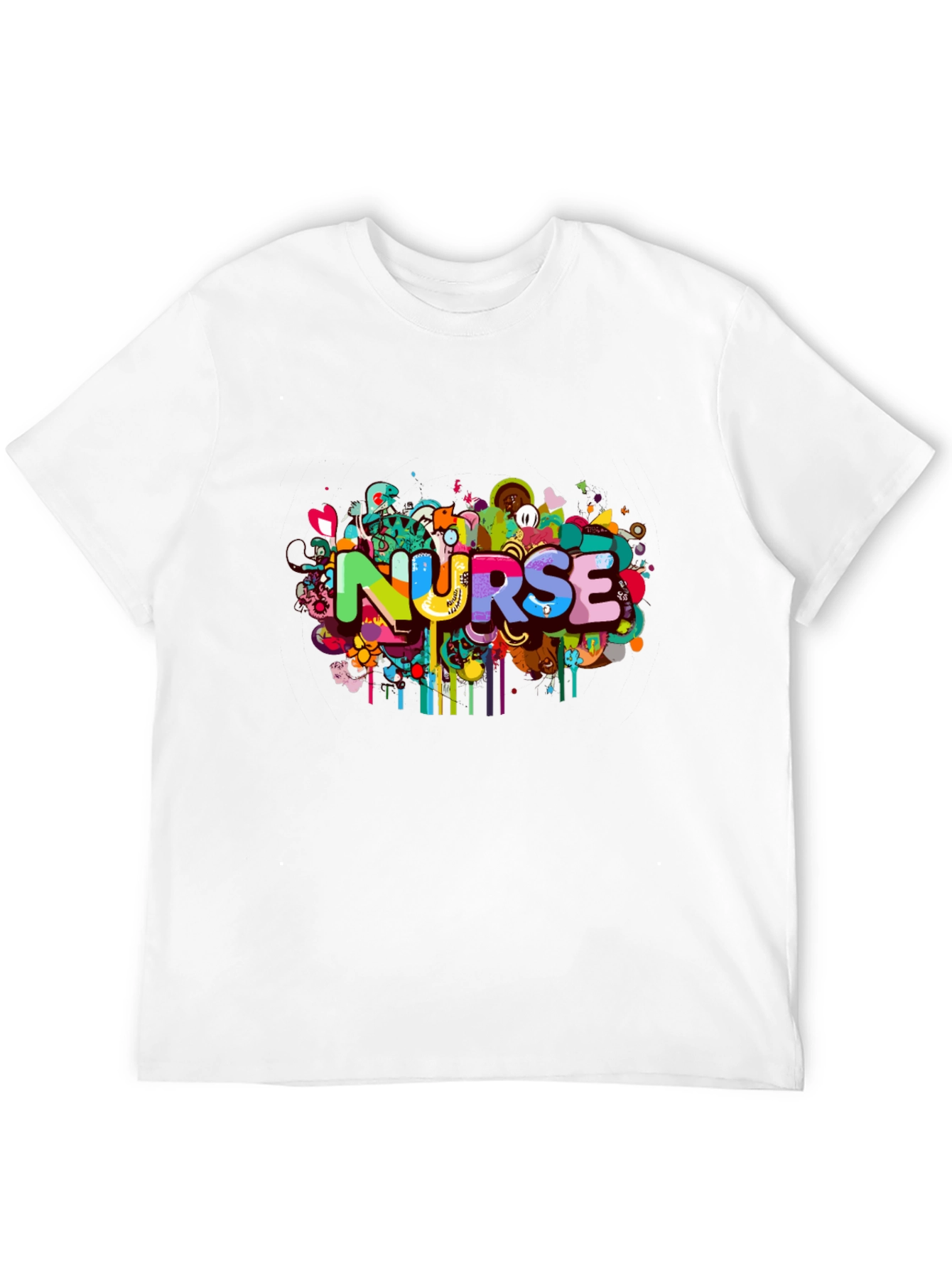 Nurse Colorful Graphic T-Shirt
