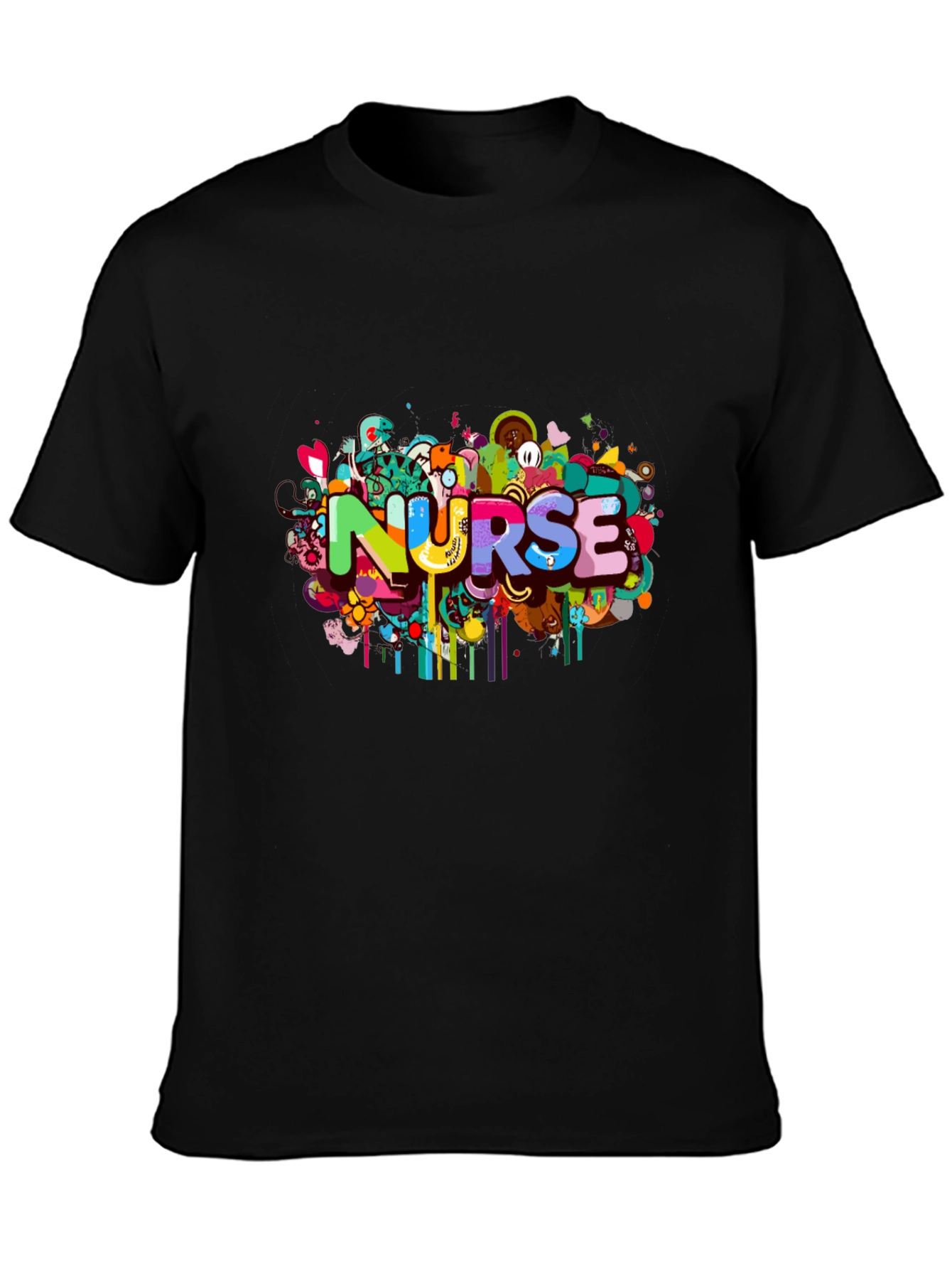 Nurse Colorful Graphic T-Shirt