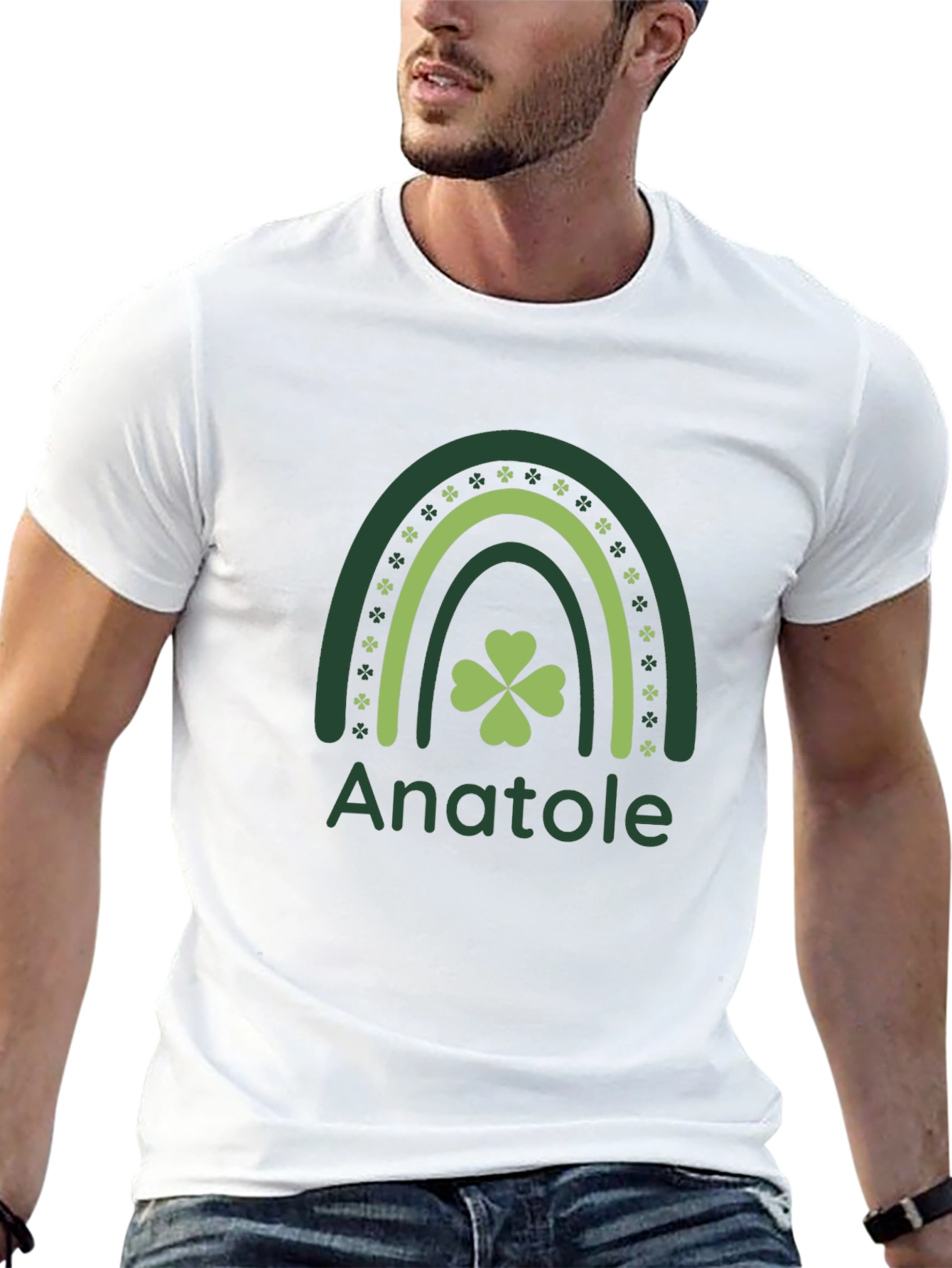 St. Patricks Day Rainbow Anatole T-Shirt