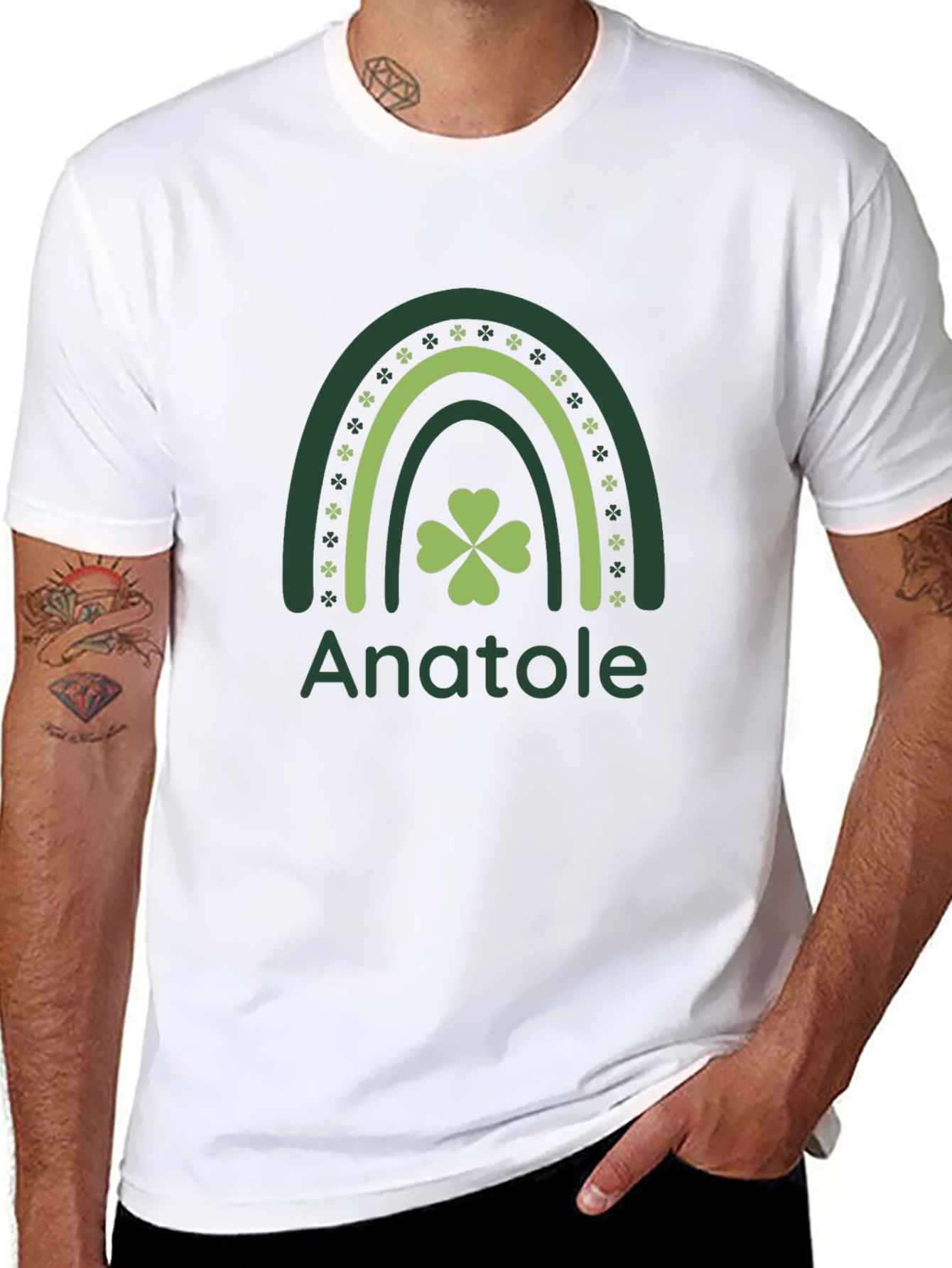 St. Patricks Day Rainbow Anatole T-Shirt