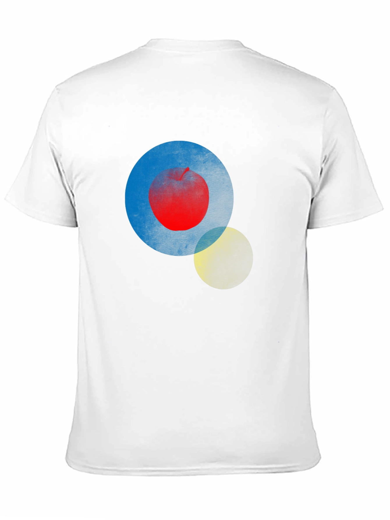 Abstract Circle Print Mens Black T-Shirt