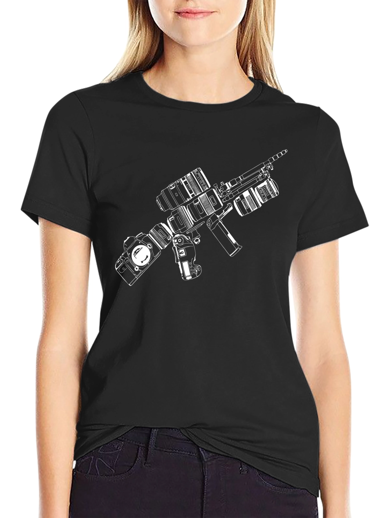 Camera Gun T-Shirt - Photography Weapon