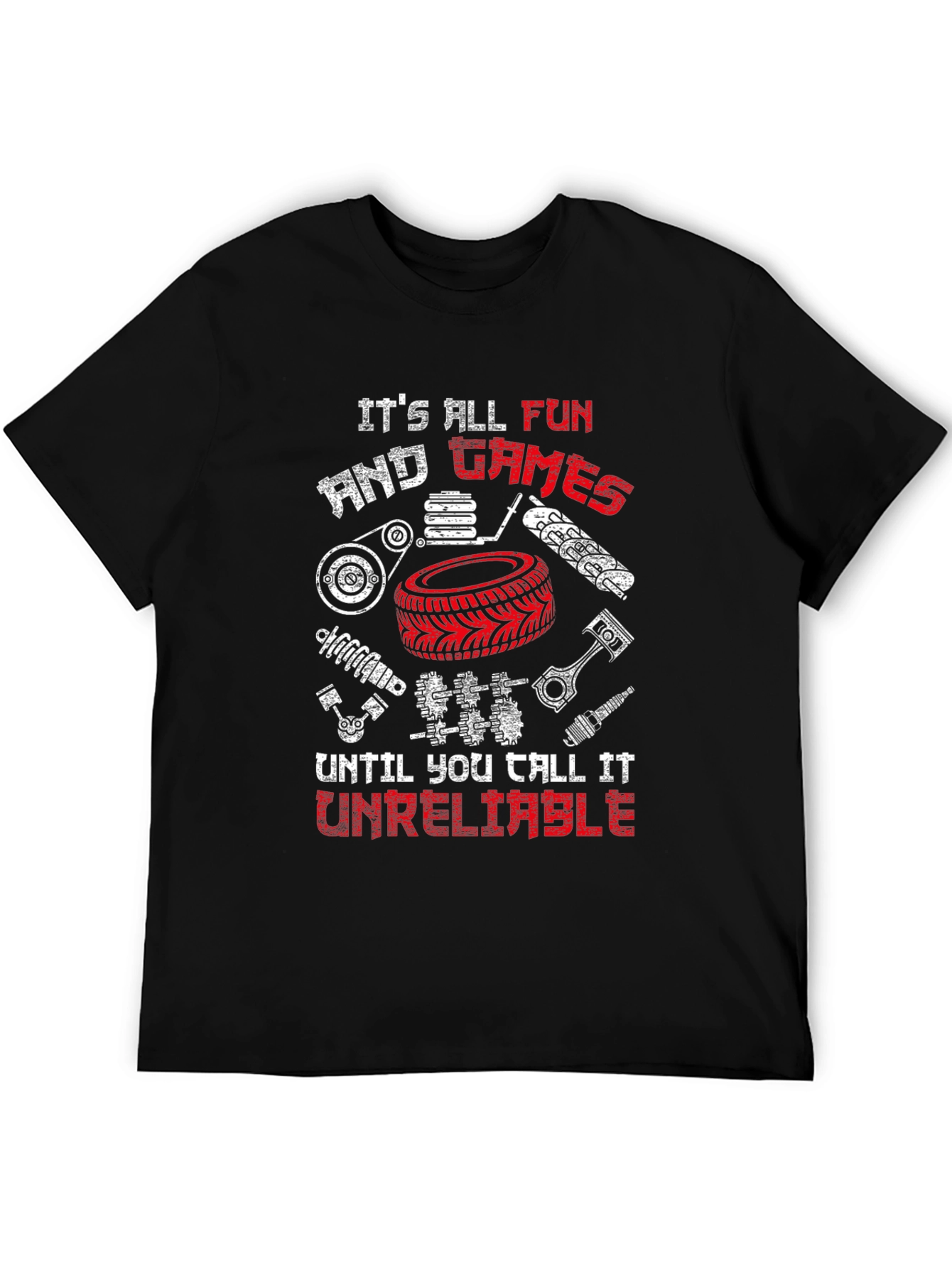 Funny Mechanic T-Shirt - Its All Fun & Games