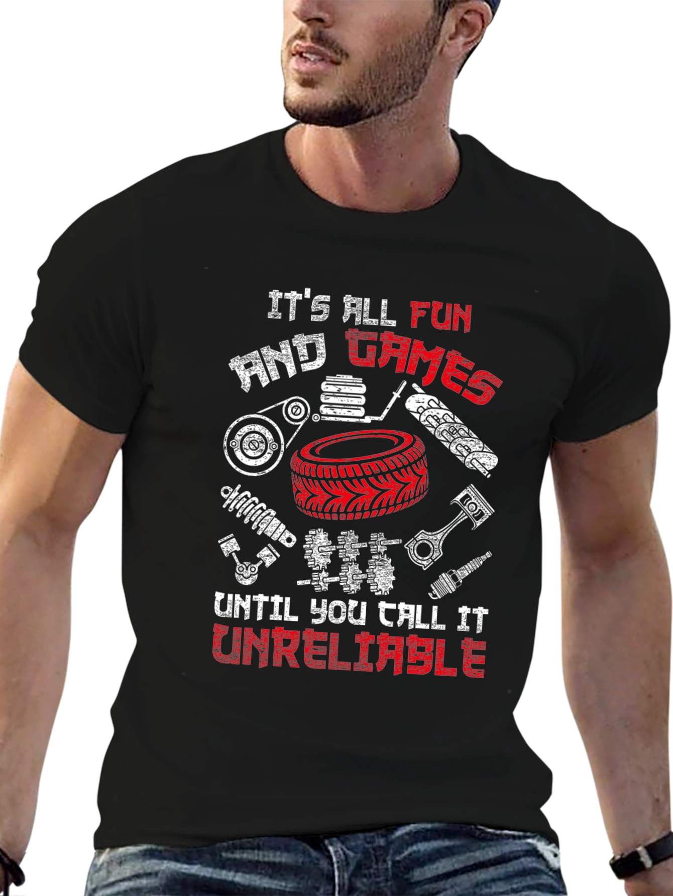 Funny Mechanic T-Shirt - Its All Fun & Games