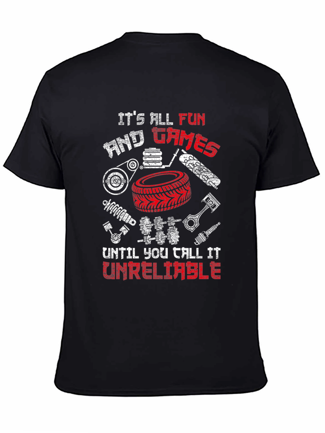 Funny Mechanic T-Shirt - Its All Fun & Games