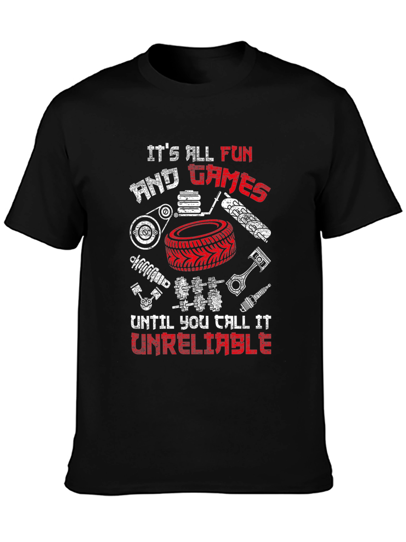 Funny Mechanic T-Shirt - Its All Fun & Games