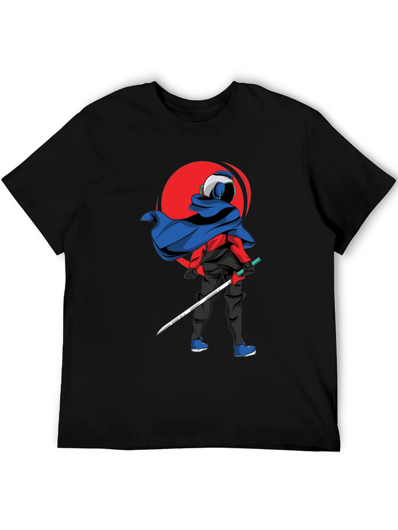 Samurai T-Shirt - Red Sun Design