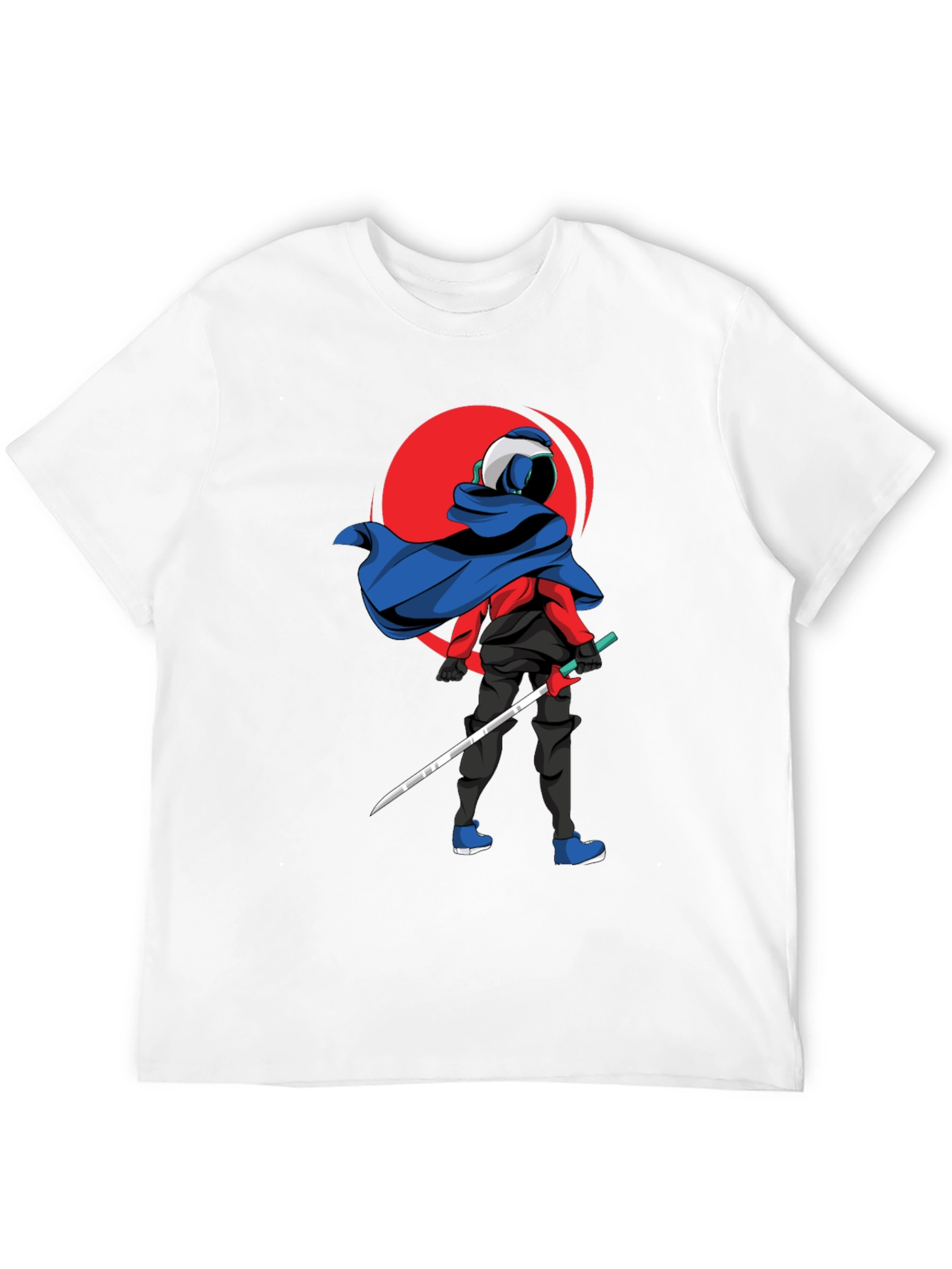 Samurai T-Shirt - Red Sun Design
