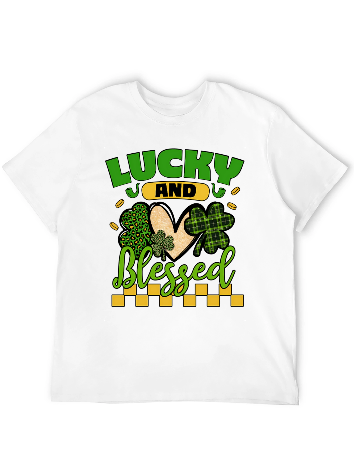 Lucky & Blessed St. Patricks Day Graphic Tee