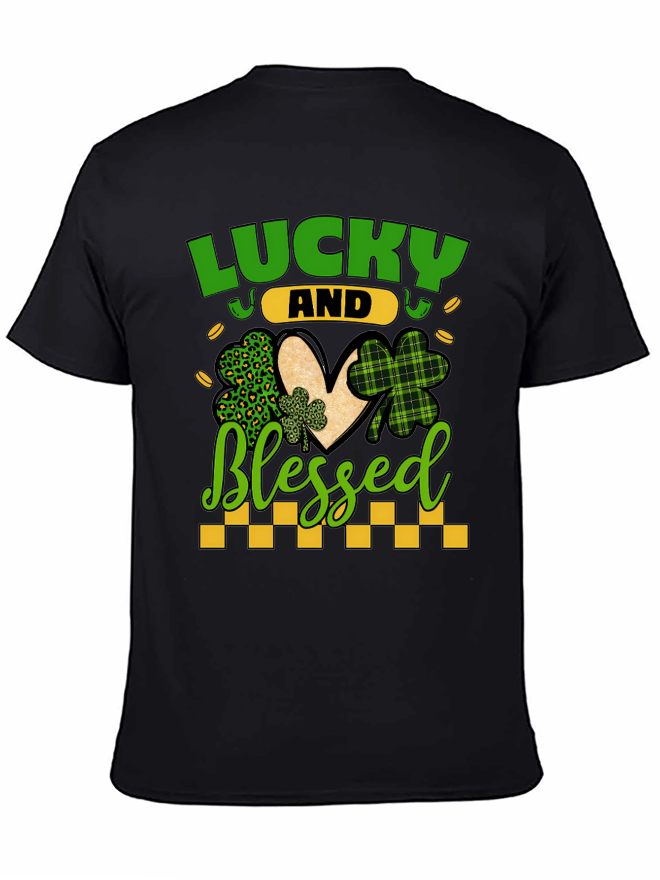 Lucky & Blessed St. Patricks Day Graphic Tee