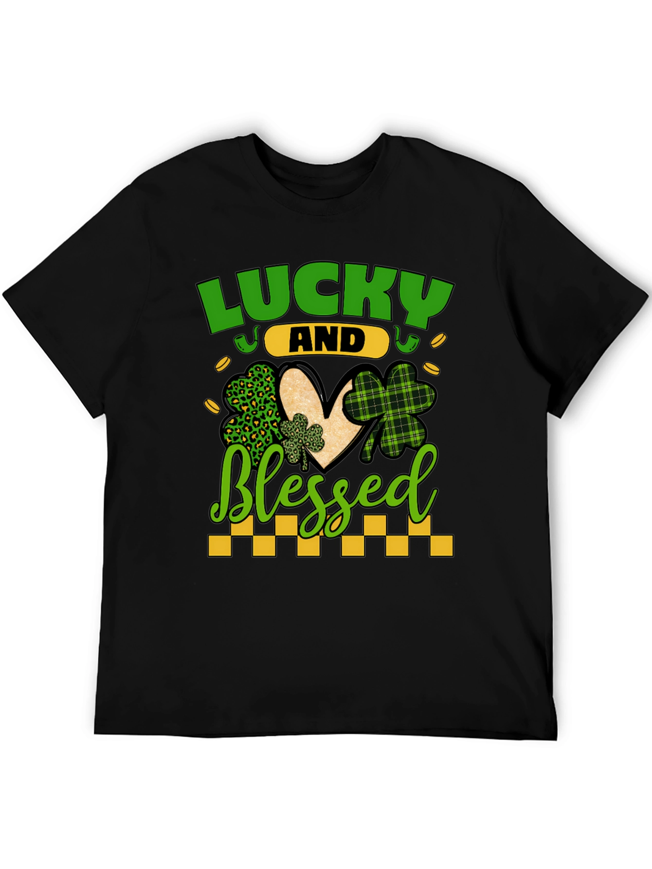 Lucky & Blessed St. Patricks Day Graphic Tee
