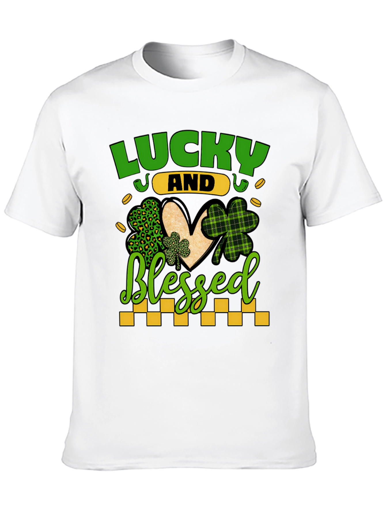 Lucky & Blessed St. Patricks Day Graphic Tee