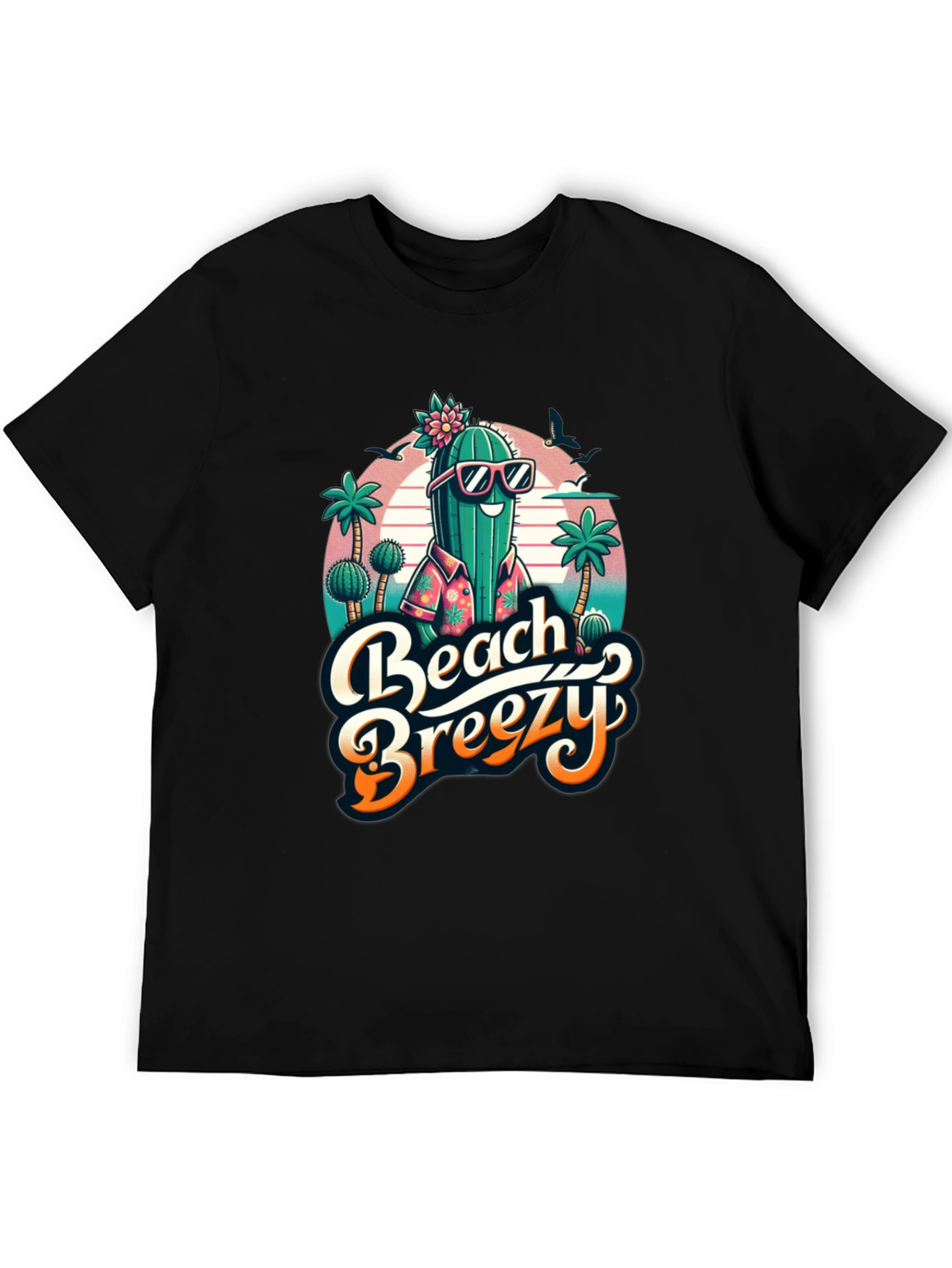 Beach Breezy Cactus Graphic Tee