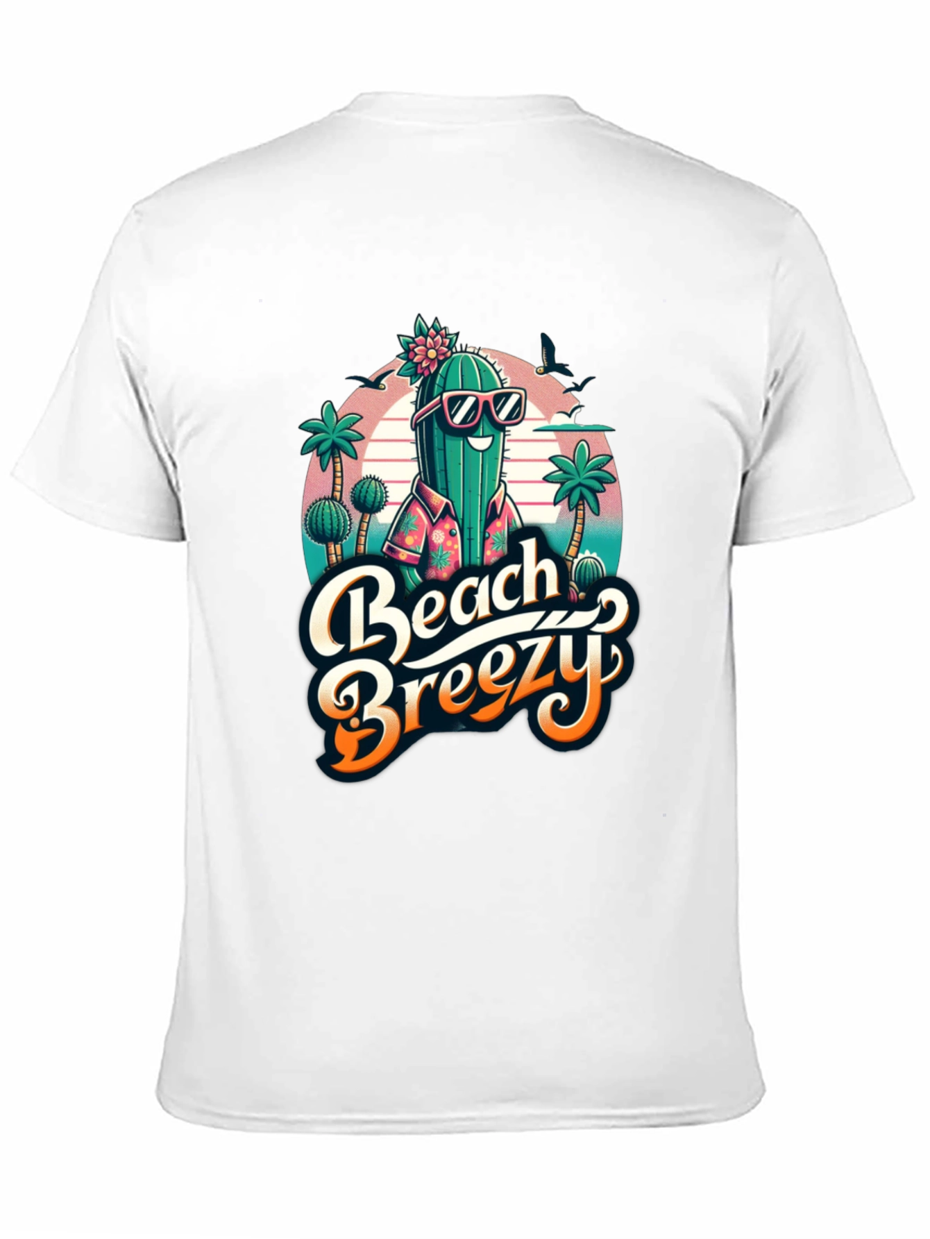 Beach Breezy Cactus Graphic Tee