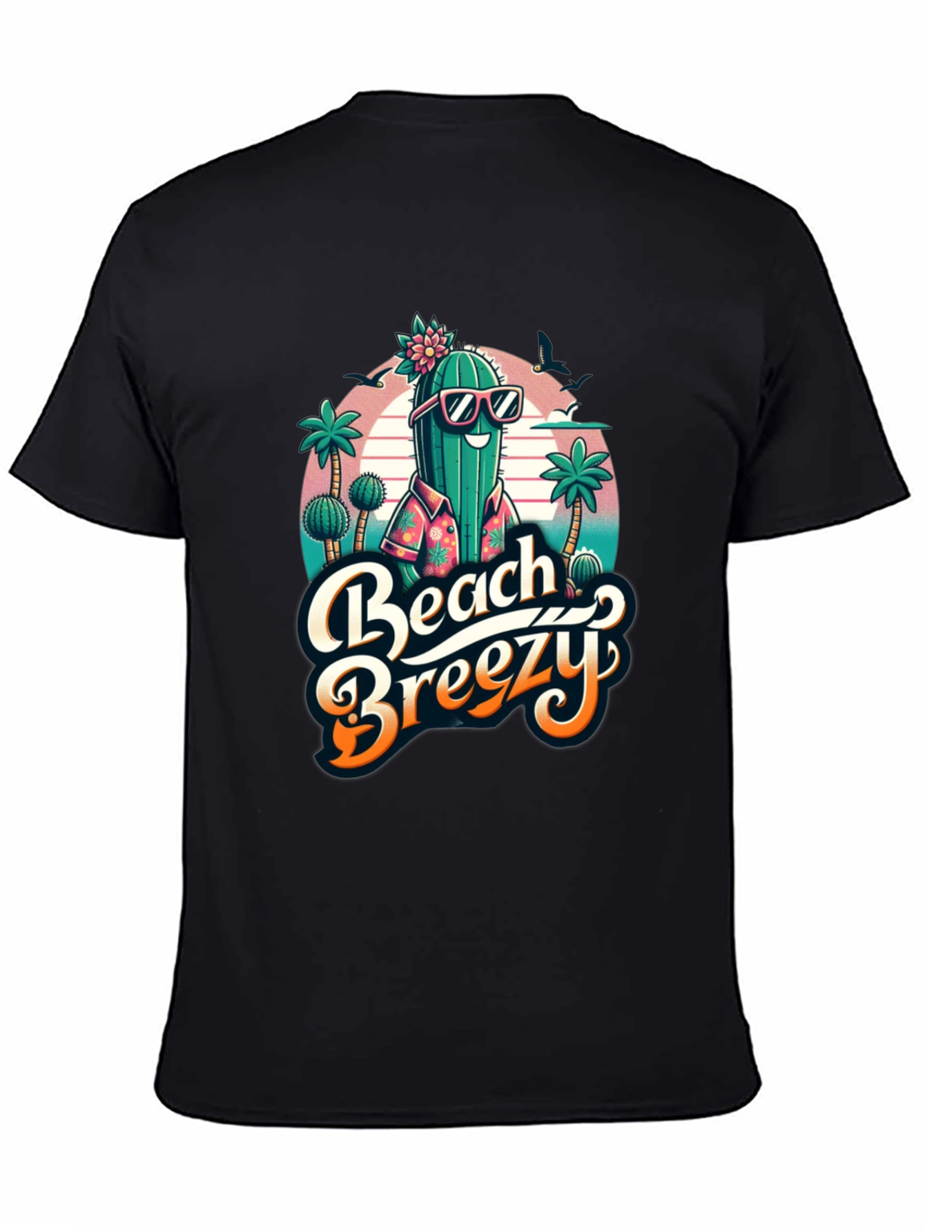Beach Breezy Cactus Graphic Tee