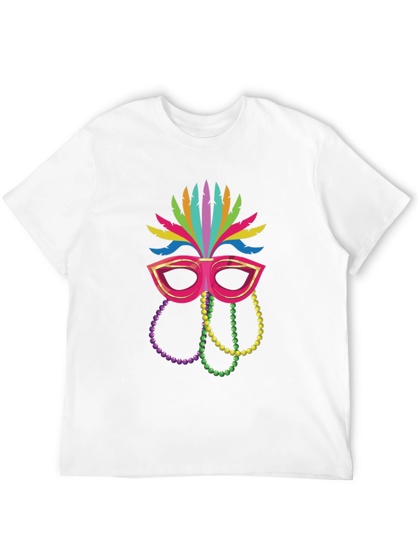 Festive Mardi Gras Mask T-Shirt