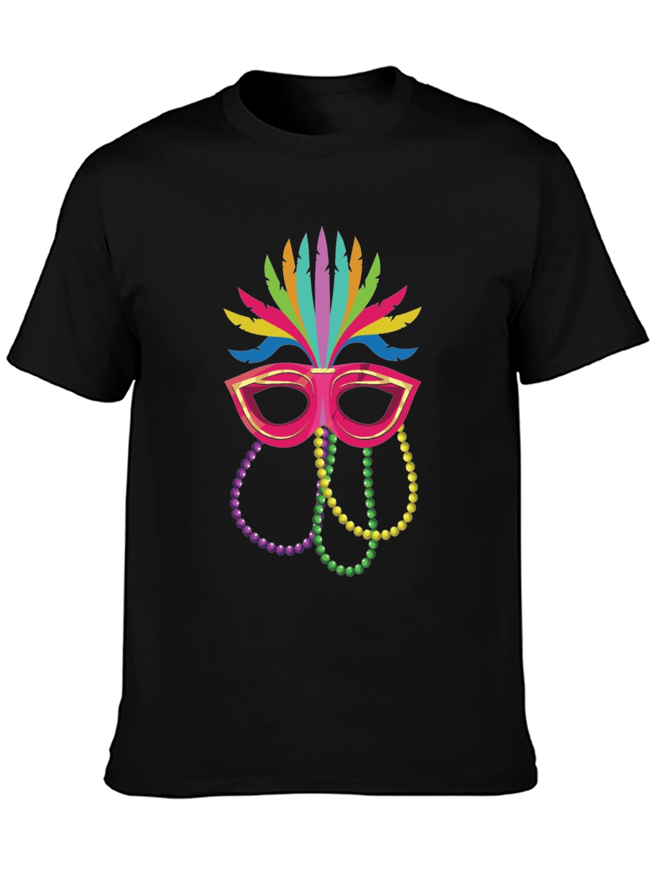 Festive Mardi Gras Mask T-Shirt