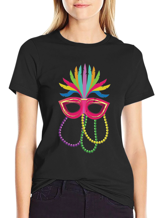 Festive Mardi Gras Mask T-Shirt