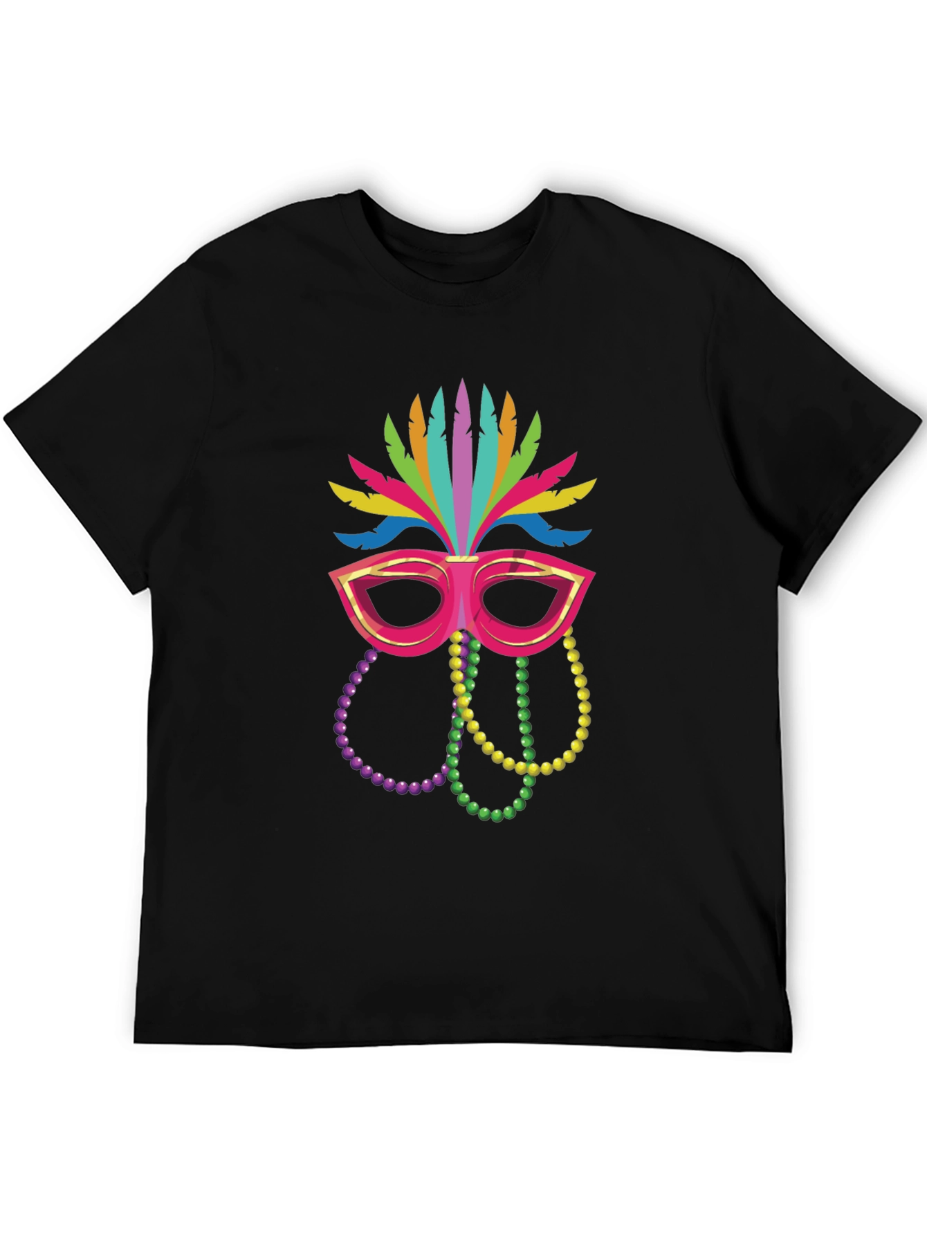 Festive Mardi Gras Mask T-Shirt