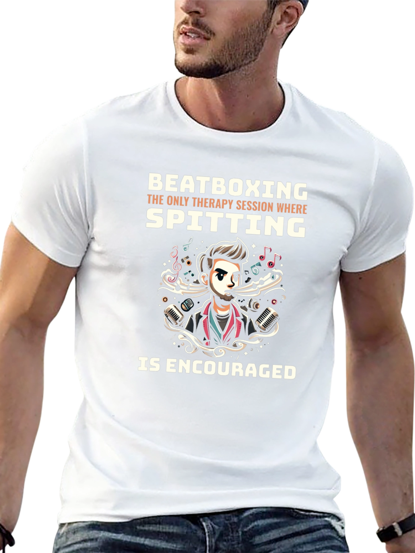 Beatboxing Therapy Session Graphic Tee