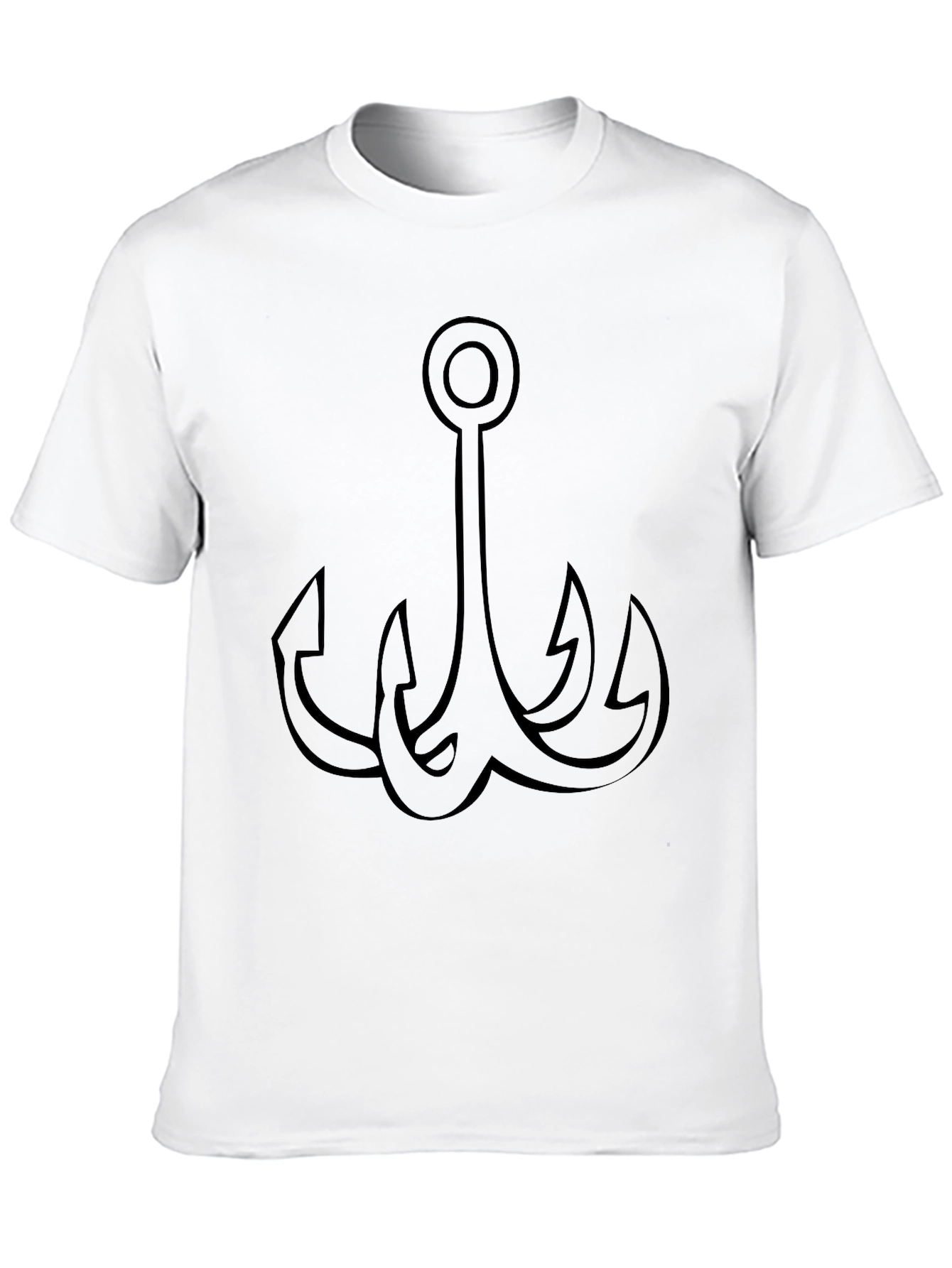 Mens Black Graphic Tee - Anchor Design