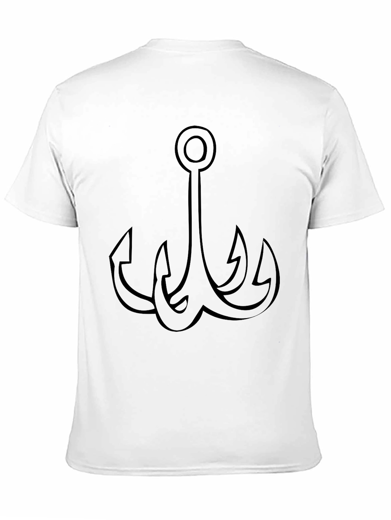 Mens Black Graphic Tee - Anchor Design