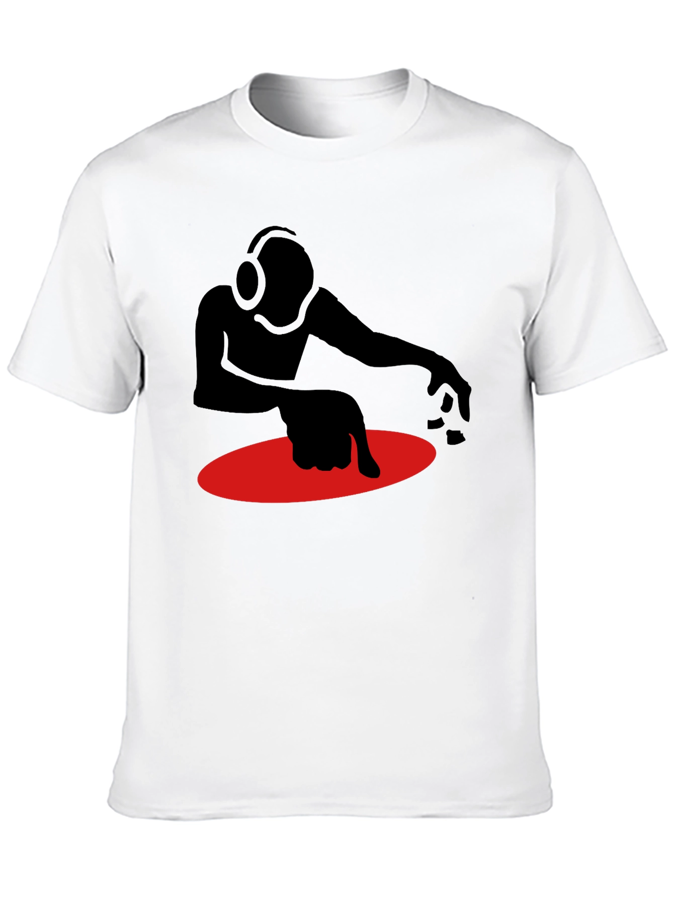 DJ Graphic T-Shirt - Black Turntable Design