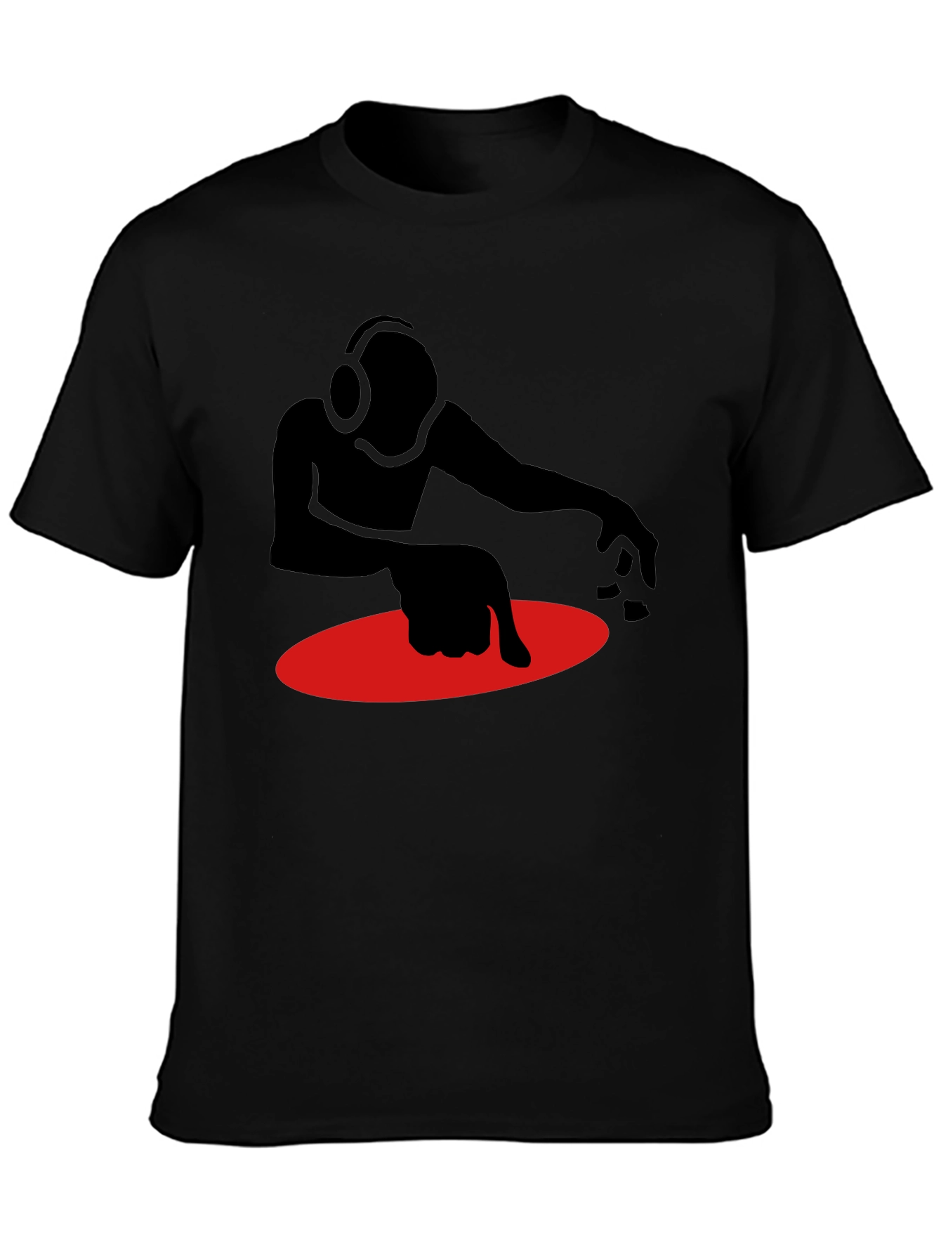 DJ Graphic T-Shirt - Black Turntable Design
